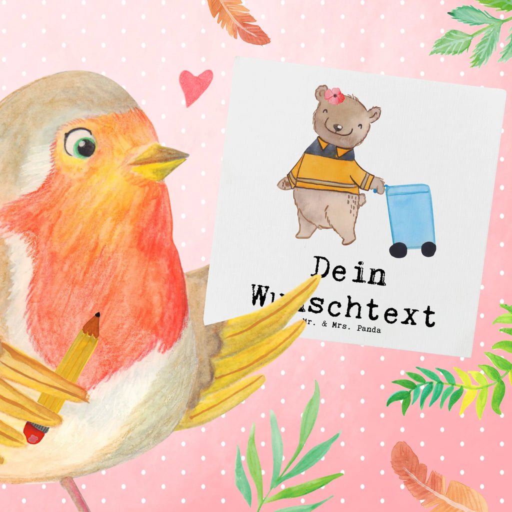 Personalized Deluxe Card female garbage collector Heart Personalisierte Grußkarte, Grußkarte selber drucken, Personalisiertere Klappkarte, Personalisierte Glückwunschkarte, Personalisierte Geburtstagskarte, Grußkarten personalisiert, Grußkarte mit Namen, Personalisierte Karte, Grußkarte selbst gestalten, Personalisierte Einladungskarte, Grußkarte mit persönlichen Nachrichten, Grußkarte als Geldgeschenk, Personalisierte Hochzeitskarte, Beruf, Ausbildung, Jubiläum, Abschied, Rente, Kollege, Kollegin, Geschenk, Schenken, Arbeitskollege, Mitarbeiter, Firma, Danke, Dankeschön, Müllentsorgerin, Müllfahreriin, Müllwerkerin, Kehrichtfrau, Müllfrau, Fachkraft Kreislauf- und Abfallwirtschaft