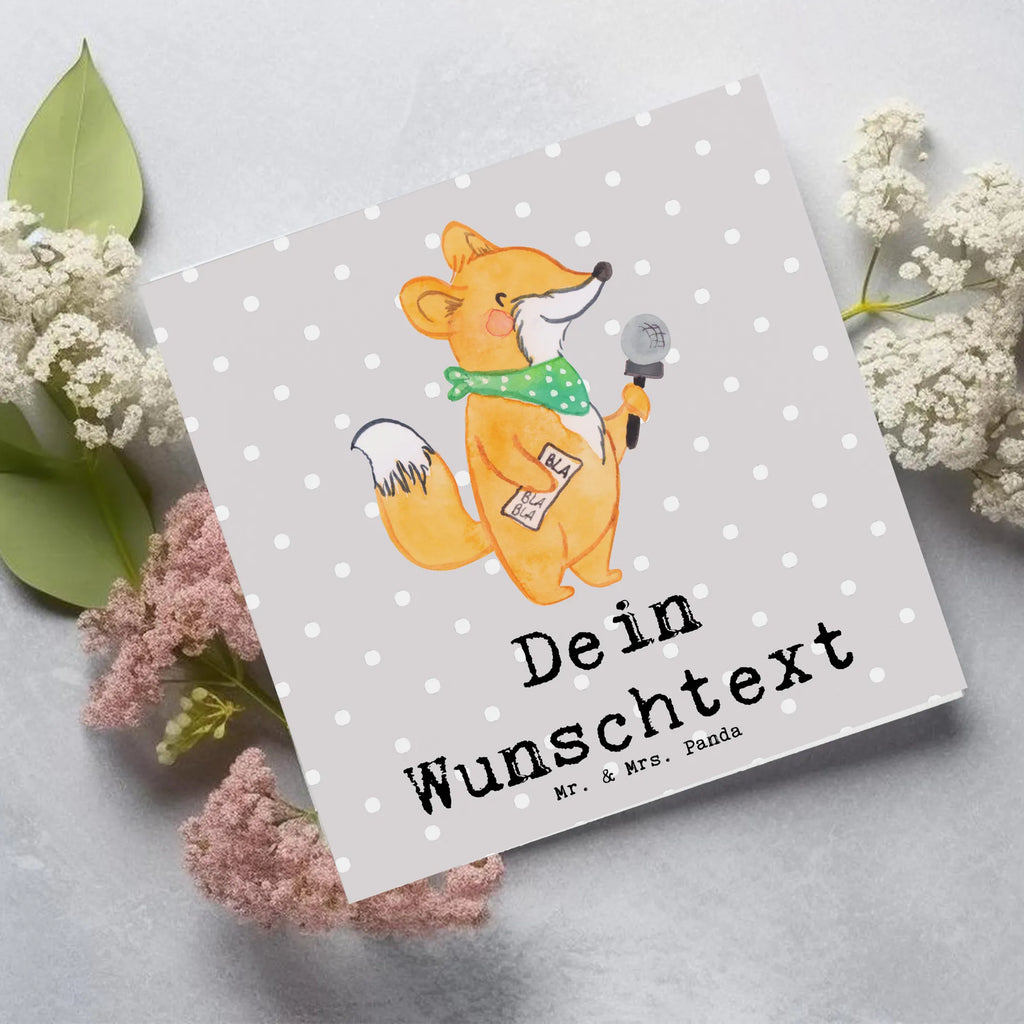 Personalized Deluxe Card Female moderator Heart Personalisierte Hochzeitskarte, Personalisiertere Klappkarte, Personalisierte Karte, Personalisierte Grußkarte, Grußkarte mit Namen, Grußkarten personalisiert, Grußkarte selber drucken, Personalisierte Glückwunschkarte, Personalisierte Geburtstagskarte, Grußkarte mit persönlichen Nachrichten, Grußkarte selbst gestalten, Grußkarte als Geldgeschenk, Personalisierte Einladungskarte, Beruf, Ausbildung, Jubiläum, Abschied, Rente, Kollege, Kollegin, Geschenk, Schenken, Arbeitskollege, Mitarbeiter, Firma, Danke, Dankeschön