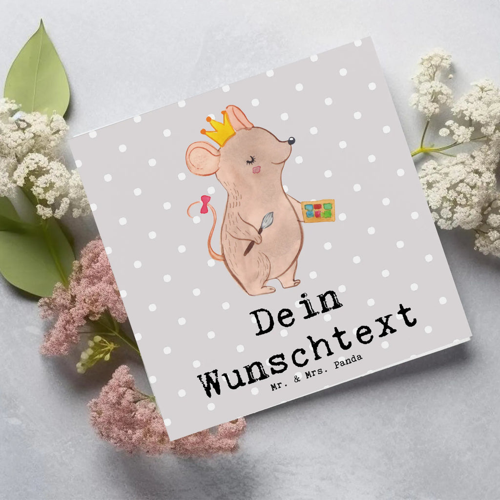 Personalized Deluxe Card Make-up artist heart Grußkarten personalisiert, Grußkarte selber drucken, Personalisierte Geburtstagskarte, Grußkarte mit persönlichen Nachrichten, Grußkarte als Geldgeschenk, Personalisierte Glückwunschkarte, Personalisiertere Klappkarte, Grußkarte selbst gestalten, Personalisierte Hochzeitskarte, Grußkarte mit Namen, Personalisierte Einladungskarte, Personalisierte Grußkarte, Personalisierte Karte, Beruf, Ausbildung, Jubiläum, Abschied, Rente, Kollege, Kollegin, Geschenk, Schenken, Arbeitskollege, Mitarbeiter, Firma, Danke, Dankeschön, Beauty Salon, Kosmetikstudio, Eröffnung, Maskenbildnerin, Visagistin, Make Up Artist, Kosmetikerin