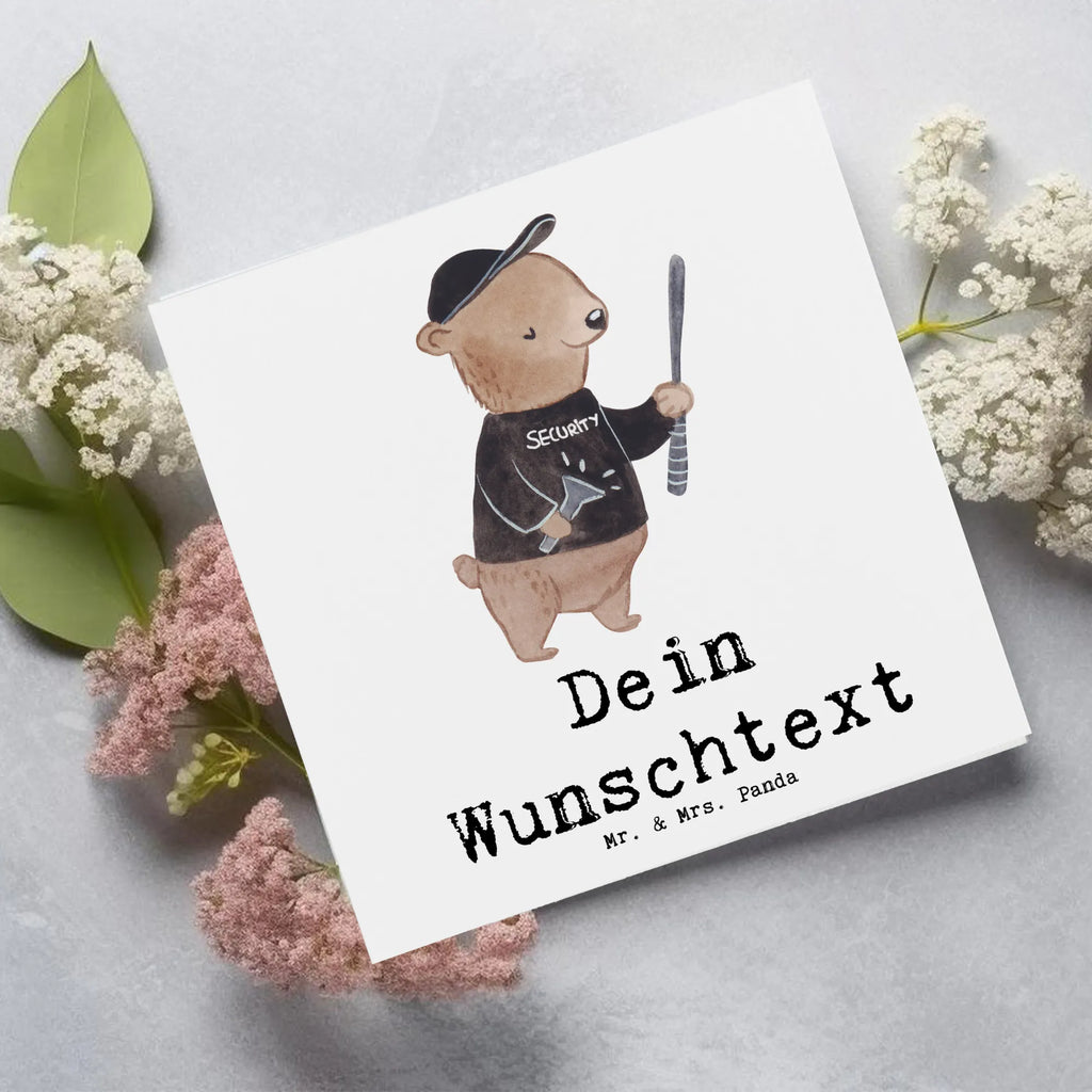 Personalized Deluxe Card Security Guard Heart Personalisierte Einladungskarte, Grußkarte mit persönlichen Nachrichten, Grußkarte als Geldgeschenk, Personalisierte Karte, Personalisierte Glückwunschkarte, Personalisierte Hochzeitskarte, Grußkarte selbst gestalten, Grußkarte selber drucken, Grußkarte mit Namen, Personalisierte Geburtstagskarte, Grußkarten personalisiert, Personalisiertere Klappkarte, Personalisierte Grußkarte, Beruf, Ausbildung, Jubiläum, Abschied, Rente, Kollege, Kollegin, Geschenk, Schenken, Arbeitskollege, Mitarbeiter, Firma, Danke, Dankeschön