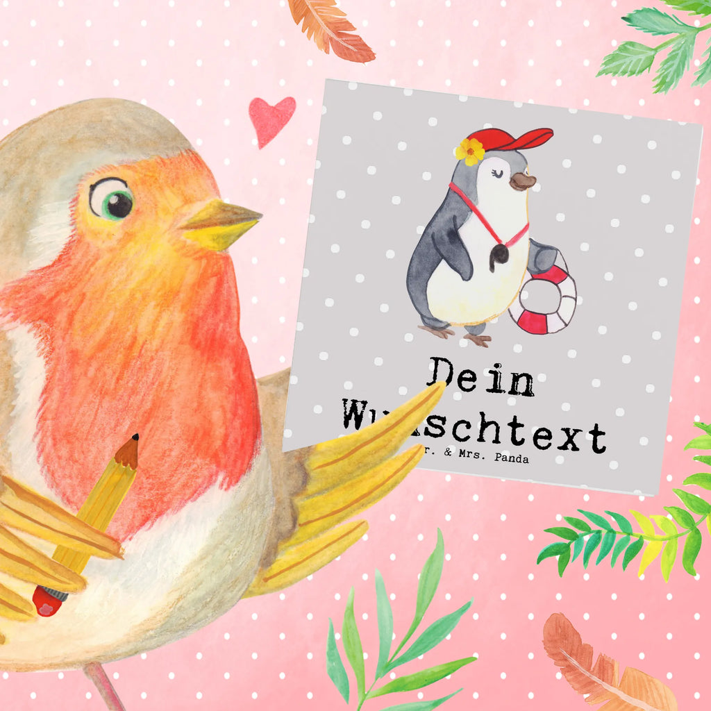 Personalized Deluxe Card Lifeguard heart Grußkarte selbst gestalten, Grußkarten personalisiert, Personalisiertere Klappkarte, Personalisierte Grußkarte, Grußkarte als Geldgeschenk, Personalisierte Hochzeitskarte, Personalisierte Karte, Grußkarte mit Namen, Grußkarte mit persönlichen Nachrichten, Personalisierte Einladungskarte, Grußkarte selber drucken, Personalisierte Geburtstagskarte, Personalisierte Glückwunschkarte, Beruf, Ausbildung, Jubiläum, Abschied, Rente, Kollege, Kollegin, Geschenk, Schenken, Arbeitskollege, Mitarbeiter, Firma, Danke, Dankeschön, Bademeisterin, Schwimmverein, Schwimmschule, Badeanstalt, Rettungsschwimmerin, Freibad, Schwimmbad, Schwimmmeisterin