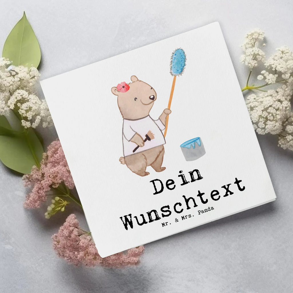 Personalized Deluxe Card female painter heart Grußkarte selber drucken, Personalisierte Hochzeitskarte, Grußkarte mit persönlichen Nachrichten, Personalisierte Geburtstagskarte, Personalisierte Grußkarte, Grußkarten personalisiert, Personalisiertere Klappkarte, Grußkarte selbst gestalten, Personalisierte Karte, Grußkarte mit Namen, Personalisierte Glückwunschkarte, Personalisierte Einladungskarte, Grußkarte als Geldgeschenk, Beruf, Ausbildung, Jubiläum, Abschied, Rente, Kollege, Kollegin, Geschenk, Schenken, Arbeitskollege, Mitarbeiter, Firma, Danke, Dankeschön, Meisterprüfung, Gesellenprüfung, Malermeisterin, Maler, Malerbetrieb