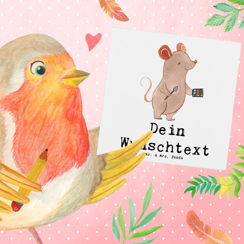 Personalisierte Deluxe Karte Visagist Herz Grußkarte als Geldgeschenk, Grußkarte selber drucken, Personalisierte Hochzeitskarte, Grußkarte selbst gestalten, Personalisierte Grußkarte, Grußkarten personalisiert, Personalisiertere Klappkarte, Personalisierte Einladungskarte, Personalisierte Glückwunschkarte, Personalisierte Geburtstagskarte, Personalisierte Karte, Grußkarte mit persönlichen Nachrichten, Grußkarte mit Namen, Beruf, Ausbildung, Jubiläum, Abschied, Rente, Kollege, Kollegin, Geschenk, Schenken, Arbeitskollege, Mitarbeiter, Firma, Danke, Dankeschön, Eröffnung, Beauty Salon, Kosmetiker, Make Up Artist, Maskenbildner, Visagist, Kosmetikstudio