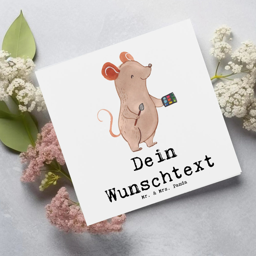 Personalisierte Deluxe Karte Visagist Herz Grußkarte als Geldgeschenk, Grußkarte selber drucken, Personalisierte Hochzeitskarte, Grußkarte selbst gestalten, Personalisierte Grußkarte, Grußkarten personalisiert, Personalisiertere Klappkarte, Personalisierte Einladungskarte, Personalisierte Glückwunschkarte, Personalisierte Geburtstagskarte, Personalisierte Karte, Grußkarte mit persönlichen Nachrichten, Grußkarte mit Namen, Beruf, Ausbildung, Jubiläum, Abschied, Rente, Kollege, Kollegin, Geschenk, Schenken, Arbeitskollege, Mitarbeiter, Firma, Danke, Dankeschön, Eröffnung, Beauty Salon, Kosmetiker, Make Up Artist, Maskenbildner, Visagist, Kosmetikstudio