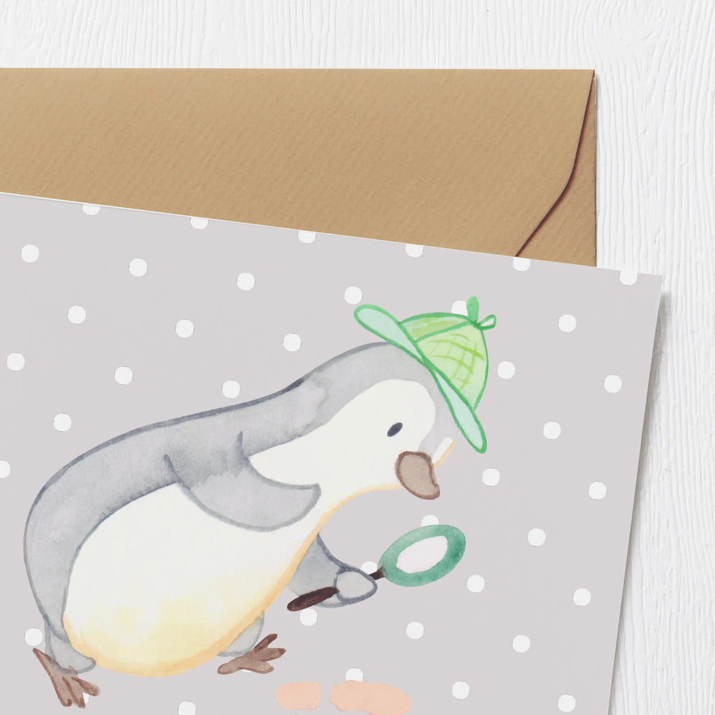 Personalisierte Deluxe Karte Detektiv Herz Grußkarte selber drucken, Grußkarten personalisiert, Personalisierte Einladungskarte, Personalisierte Grußkarte, Personalisierte Geburtstagskarte, Grußkarte selbst gestalten, Grußkarte als Geldgeschenk, Grußkarte mit persönlichen Nachrichten, Personalisierte Glückwunschkarte, Personalisierte Hochzeitskarte, Grußkarte mit Namen, Personalisierte Karte, Personalisiertere Klappkarte, Beruf, Ausbildung, Jubiläum, Abschied, Rente, Kollege, Kollegin, Geschenk, Schenken, Arbeitskollege, Mitarbeiter, Firma, Danke, Dankeschön, Detektivausbildung, Berufsdetektiv, Wirtschaftsdetektei, Ermittler, Agent, Privatdetektei, Spurensuche, Detektiv