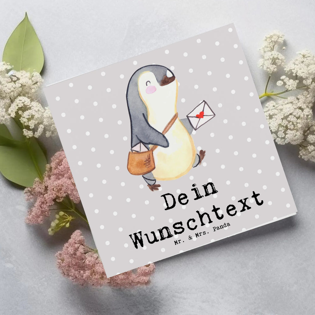 Personalisierte Deluxe Karte Postbote Herz Personalisierte Hochzeitskarte, Personalisierte Grußkarte, Personalisierte Geburtstagskarte, Grußkarte selber drucken, Grußkarte mit Namen, Personalisierte Einladungskarte, Grußkarte als Geldgeschenk, Grußkarten personalisiert, Personalisierte Karte, Personalisierte Glückwunschkarte, Grußkarte selbst gestalten, Grußkarte mit persönlichen Nachrichten, Personalisiertere Klappkarte, Beruf, Ausbildung, Jubiläum, Abschied, Rente, Kollege, Kollegin, Geschenk, Schenken, Arbeitskollege, Mitarbeiter, Firma, Danke, Dankeschön, Postler, Briefzusteller, Briefträger, Postbote