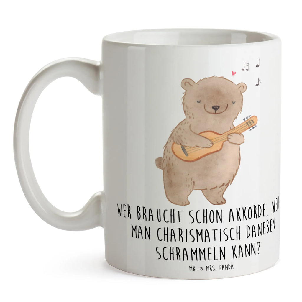 Mug Wer braucht schon Akkorde, wenn man charismatisch daneben schrammeln kann? Tasse mit Zitaten, Porzellantasse, Tasse mit Motiven, Teetasse, Tasse, Bürotasse, Keramiktasse, Geschenktasse, Kaffeetasse, Instrumente, Geschenke Musiker, Musikliebhaber