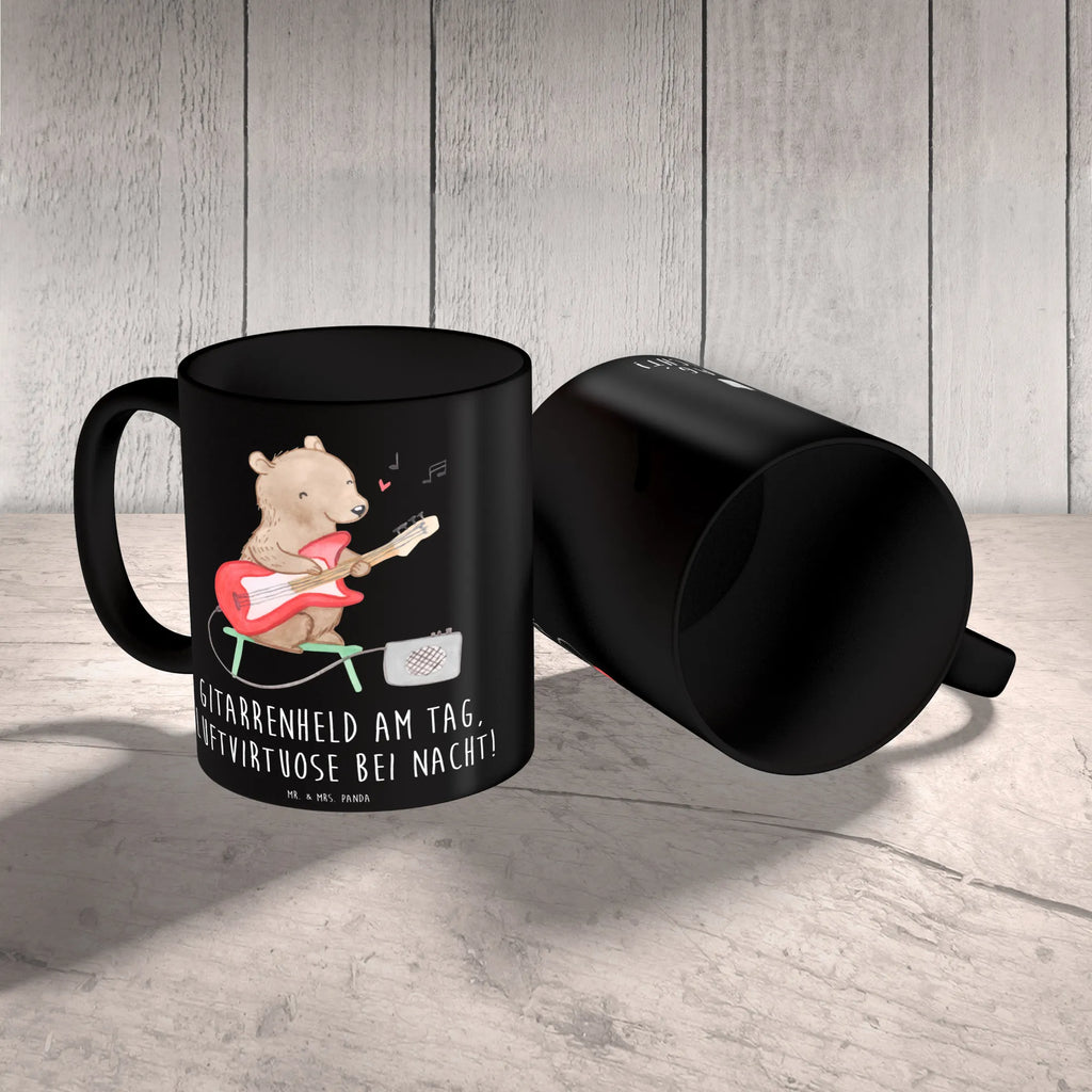 Tasse Gitarrenheld Teetasse, Tasse, Tasse mit Zitaten, Bürotasse, Porzellantasse, Tasse mit Motiven, Geschenktasse, Keramiktasse, Kaffeetasse, Instrumente, Geschenke Musiker, Musikliebhaber