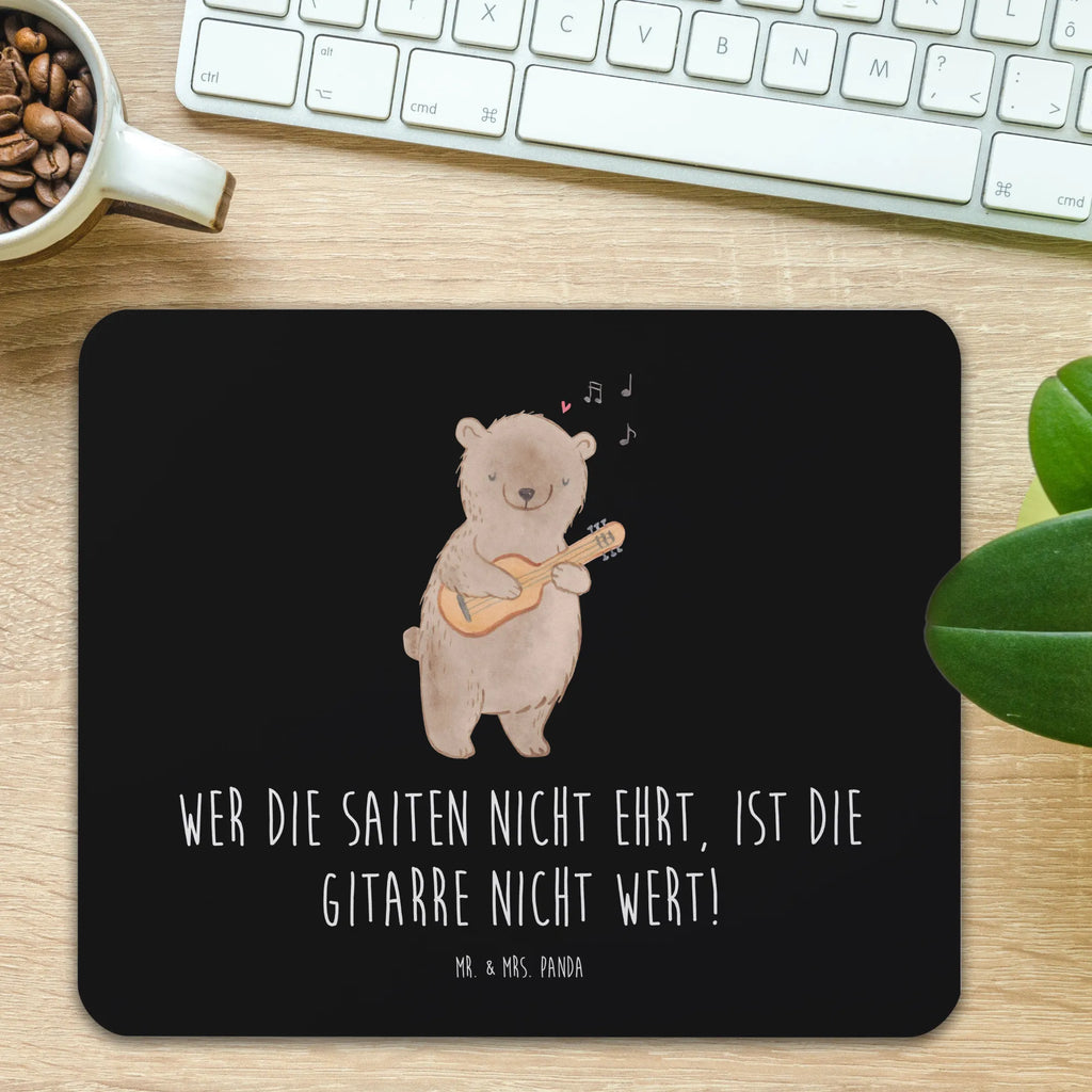 Mouse mat Wer die Saiten nicht ehrt, ist die Gitarre nicht wert! Mousepad, PC Zubehör, Designer Mauspad, Computer zubehör, Büroausstattung, Mauspad, Einzigartiges Mauspad, Mausunterlage, Mauspad Büro, Arbeitszimmer, Instrumente, Geschenke Musiker, Musikliebhaber