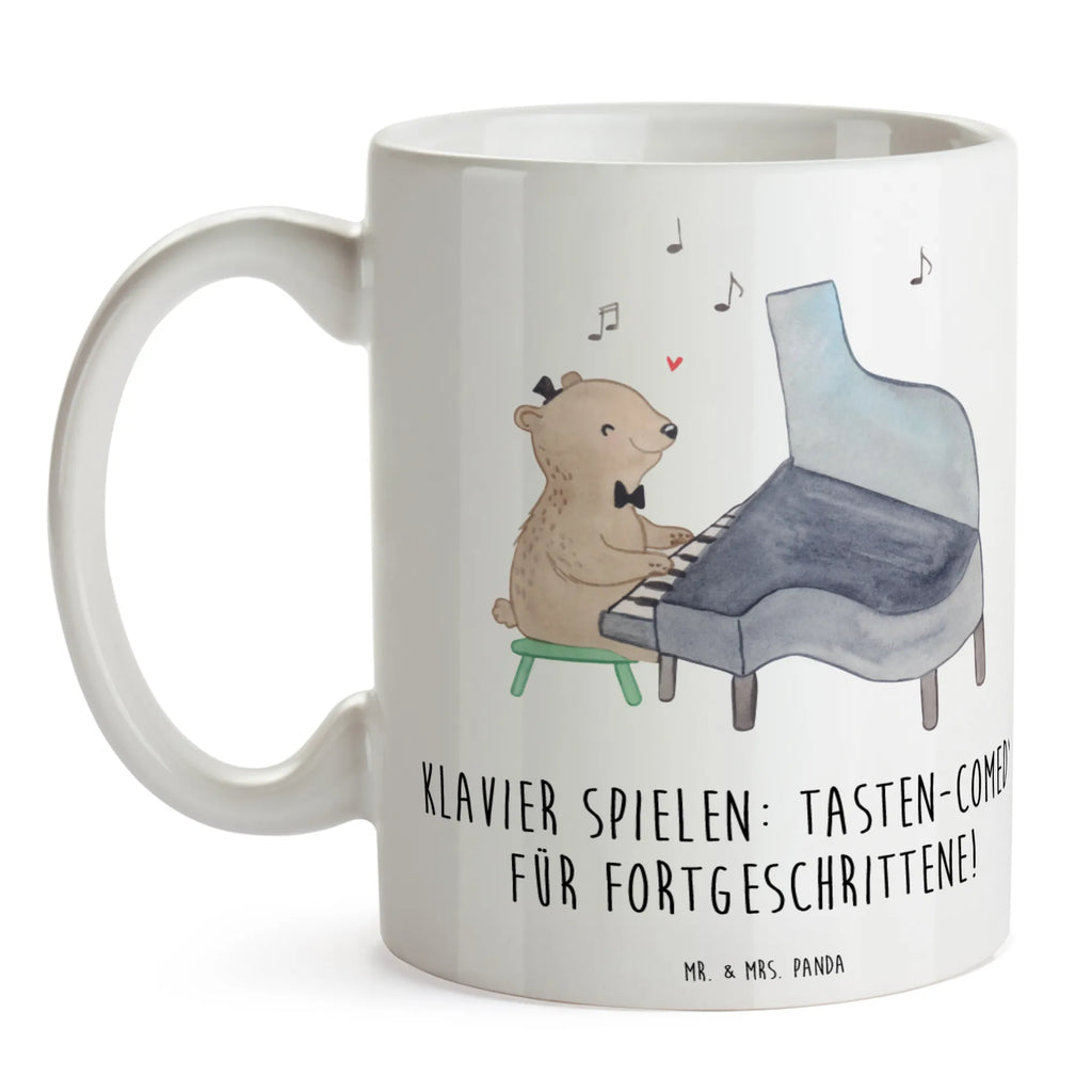 Tasse Klavier Tasten Teetasse, Geschenktasse, Porzellantasse, Keramiktasse, Kaffeetasse, Bürotasse, Tasse mit Motiven, Tasse mit Zitaten, Tasse, Instrumente, Geschenke Musiker, Musikliebhaber