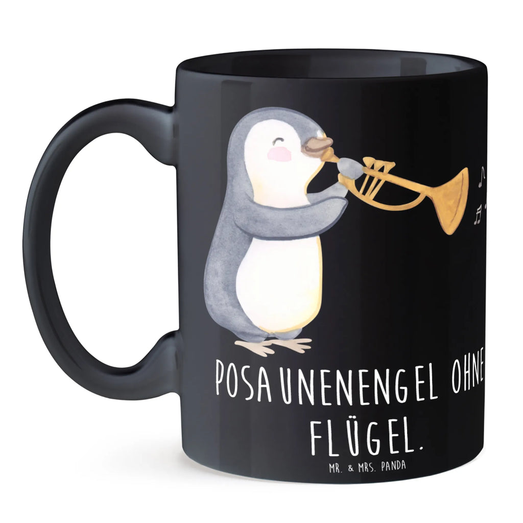 Tasse Engel Posaune Bürotasse, Geschenktasse, Keramiktasse, Tasse, Kaffeetasse, Porzellantasse, Tasse mit Motiven, Tasse mit Zitaten, Teetasse, Instrumente, Geschenke Musiker, Musikliebhaber