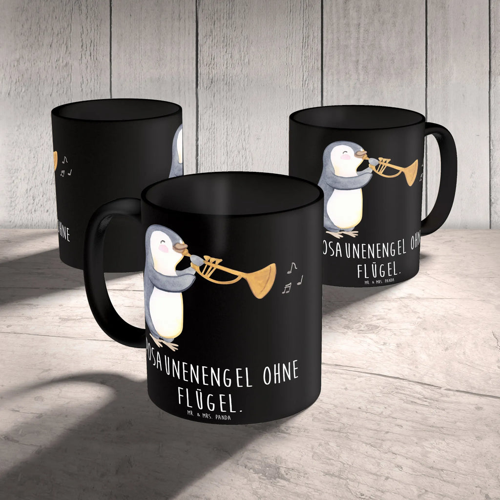 Tasse Engel Posaune Bürotasse, Geschenktasse, Keramiktasse, Tasse, Kaffeetasse, Porzellantasse, Tasse mit Motiven, Tasse mit Zitaten, Teetasse, Instrumente, Geschenke Musiker, Musikliebhaber