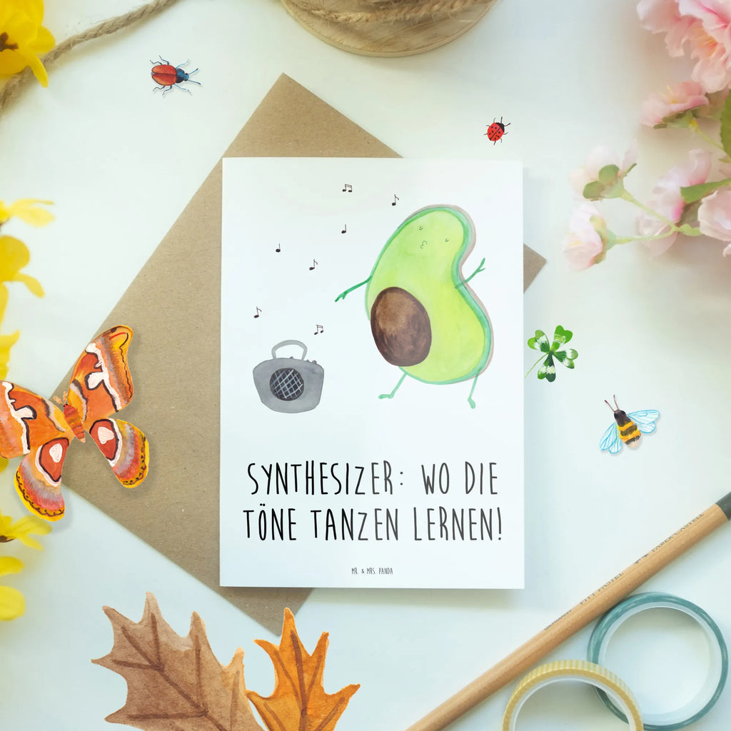 Grußkarte Synthesizer Tanz Einladungskarte, Grußkarte, Ansichtskarten, Klappkarte, Geburtstagskarte, Glückwunschkarte, Hochzeitskarte, Karte, Instrumente, Geschenke Musiker, Musikliebhaber