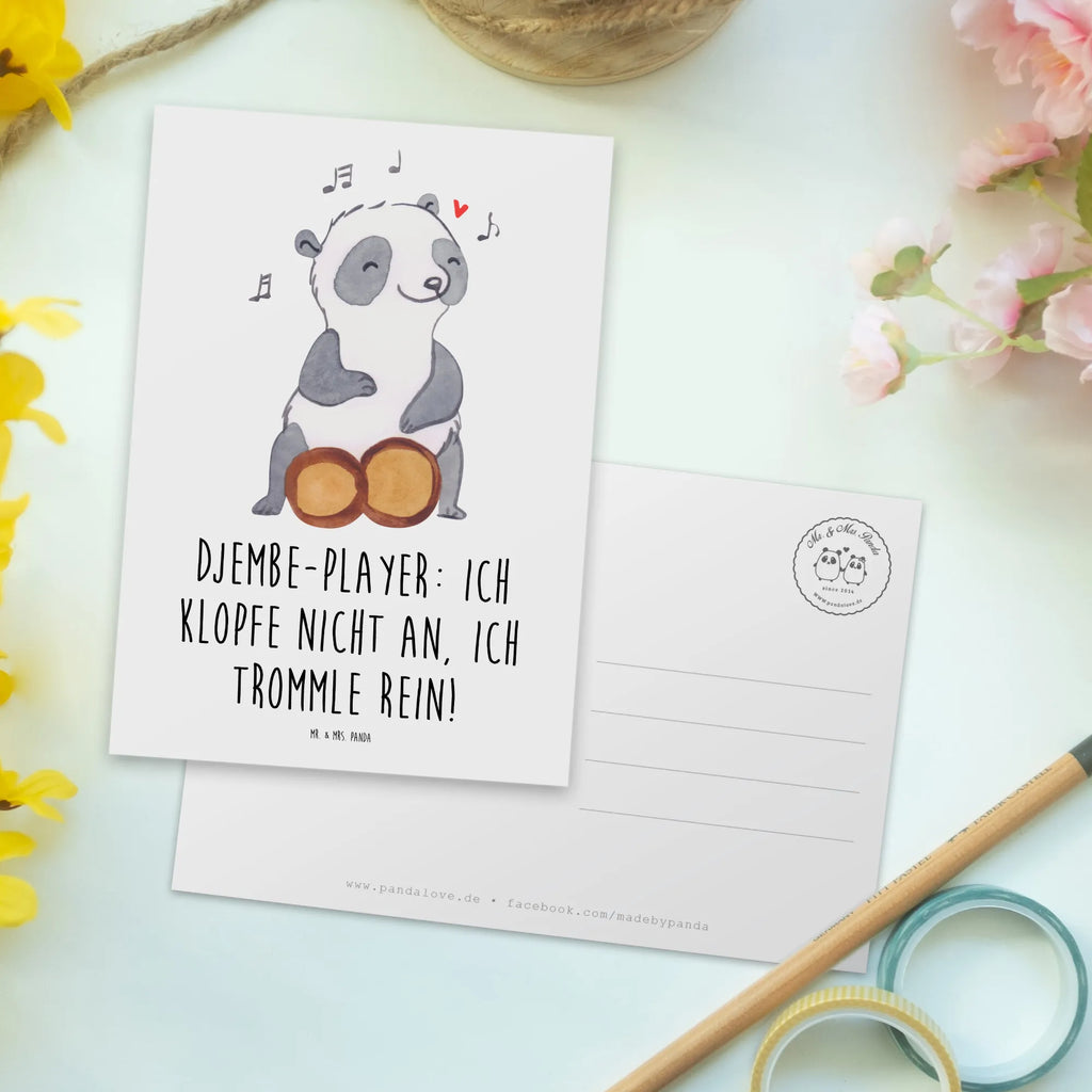 Postcard Djembe-Player: Ich klopfe nicht an, ich trommle rein! Geburtstagskarte, Einladungskarte, Ansichtskarten, Postkarte, Einladungskarten Geburtstag, Karte, Ansichtskarte, Einladung, Grußkarte, Dankeskarte, Einladung Geburtstag, Geschenkkarte, Instrumente, Geschenke Musiker, Musikliebhaber