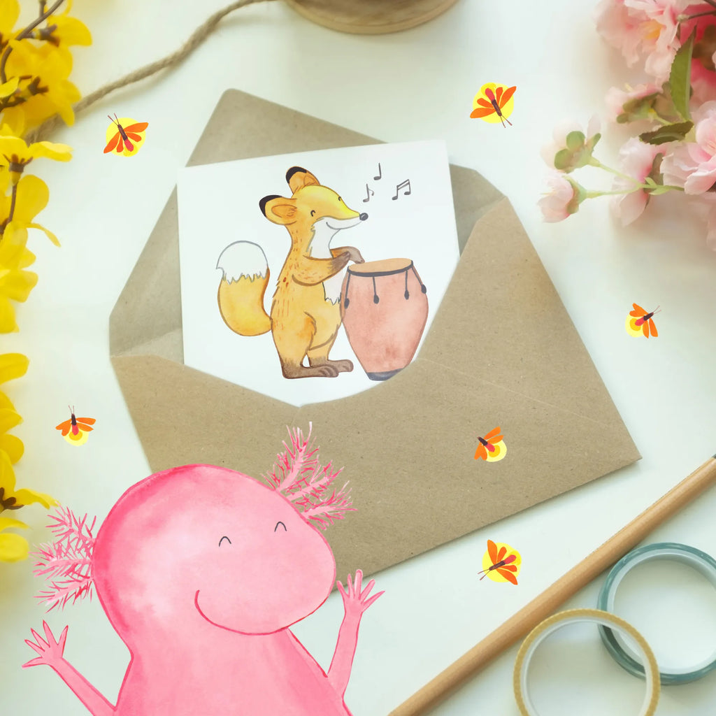 Greetings card Ohne Congas klingt's nur halb so bunt. Geburtstagskarte, Glückwunschkarte, Grußkarte, Einladungskarte, Ansichtskarten, Klappkarte, Hochzeitskarte, Karte, Instrumente, Geschenke Musiker, Musikliebhaber