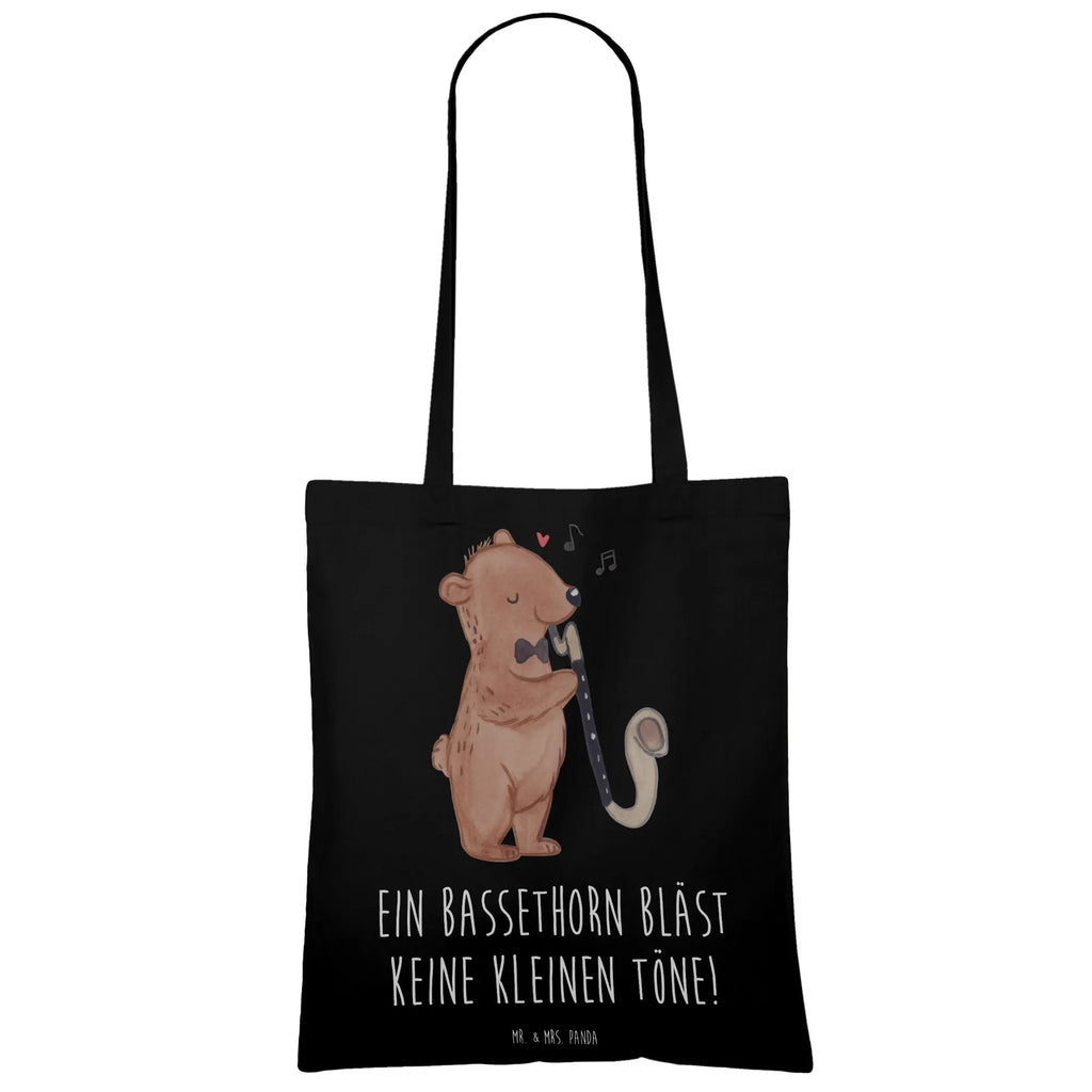 Tragetasche Ein Bassethorn bläst keine kleinen Töne! Stofftasche, Tragetasche, Shopper, Laptoptasche, Tasche, Beuteltasche, Strandtasche, Beutel, Stoffbeutel, Jutetasche, Umhängetasche, Badetasche, Jutebeutel, Schultertasche, Einkaufstüte, Einkaufstasche, Instrumente, Geschenke Musiker, Musikliebhaber