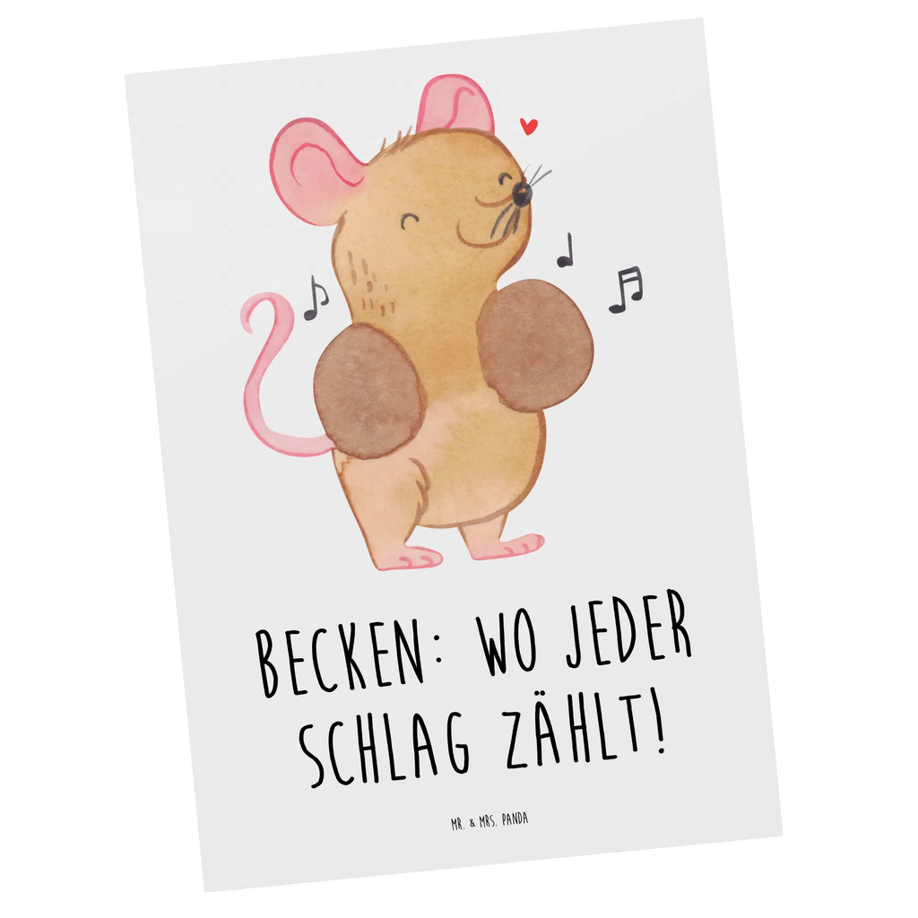 Postcard Becken: Wo jeder Schlag zählt! Ansichtskarte, Postkarte, Karte, Dankeskarte, Ansichtskarten, Einladungskarte, Geburtstagskarte, Einladung Geburtstag, Einladung, Grußkarte, Geschenkkarte, Einladungskarten Geburtstag, Instrumente, Geschenke Musiker, Musikliebhaber