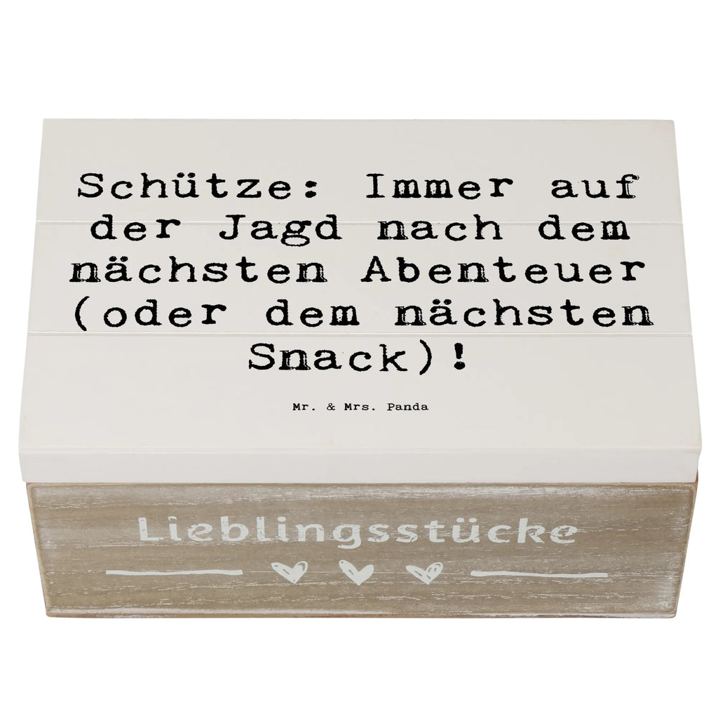 Holzkiste Spruch Abenteuer Schütze Schatzkiste, Dekokiste, Geschenkdose, Erinnerungskiste, Aufbewahrungsbox, Truhe, Holzkiste, Schatulle, Erinnerungsbox, Geschenkbox, Kiste, XXL, Tierkreiszeichen, Sternzeichen, Horoskop, Astrologie, Aszendent