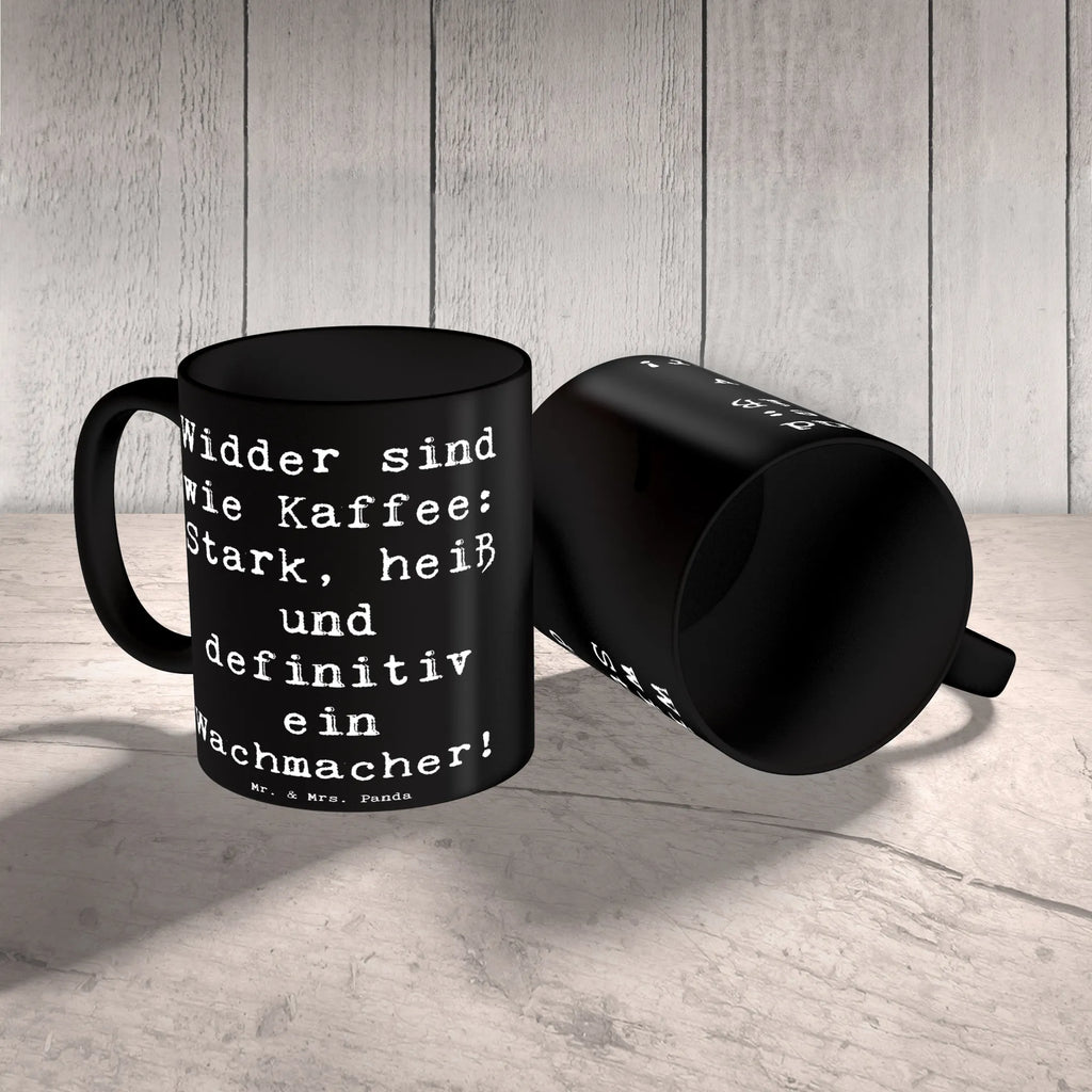 Mug Saying Widder sind wie Kaffee: Stark, heiß und definitiv ein Wachmacher! Kaffeetasse, Geschenktasse, Tasse mit Zitaten, Porzellantasse, Tasse, Teetasse, Tasse mit Motiven, Keramiktasse, Bürotasse, Tierkreiszeichen, Sternzeichen, Horoskop, Astrologie, Aszendent