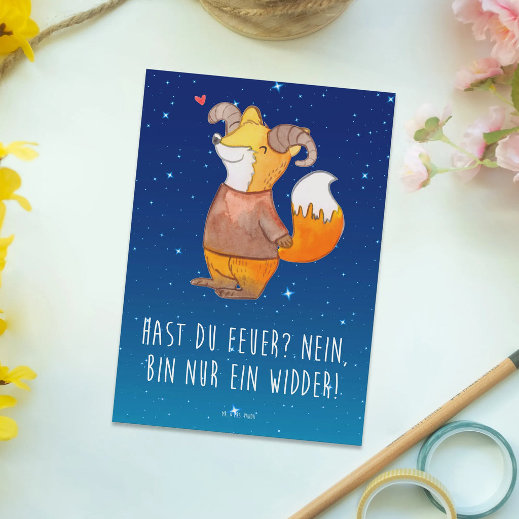 Postcard Hast du Feuer? Nein, bin nur ein Widder! Dankeskarte, Ansichtskarten, Postkarte, Einladung, Einladungskarten Geburtstag, Einladung Geburtstag, Karte, Ansichtskarte, Grußkarte, Geschenkkarte, Einladungskarte, Geburtstagskarte, Tierkreiszeichen, Sternzeichen, Horoskop, Astrologie, Aszendent