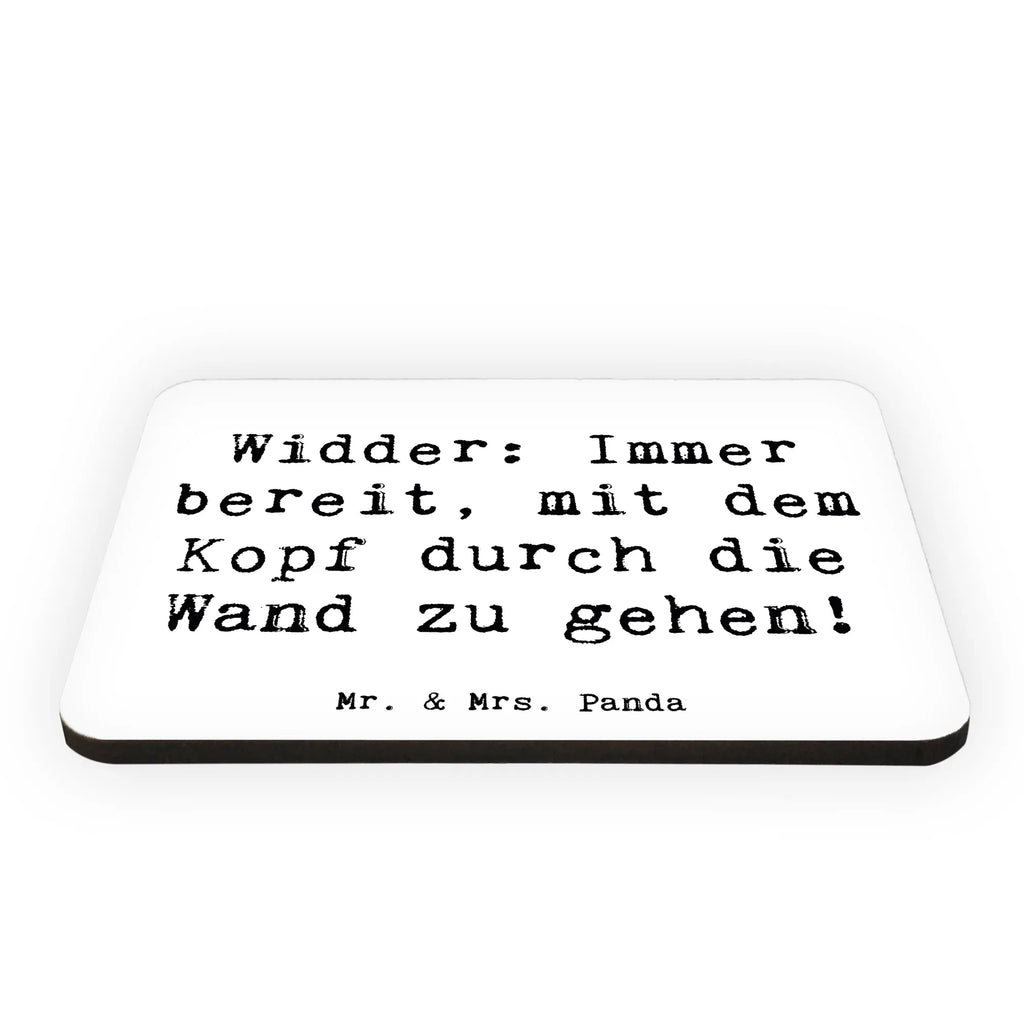 Magnet Saying Widder: Immer bereit, mit dem Kopf durch die Wand zu gehen! Motivmagnete, Kühlschrank Dekoration, Dekomagnet, Souvenir Magnet, Pinnwandmagnet, Kühlschrankmagnet, Whiteboard Magnet, Notiz Magnet, Tierkreiszeichen, Sternzeichen, Horoskop, Astrologie, Aszendent
