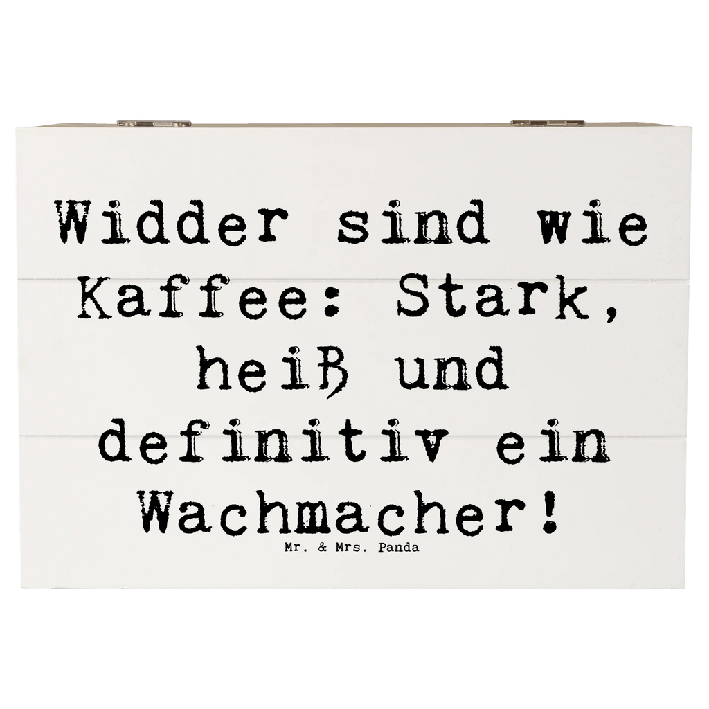 Wooden chest Saying Widder sind wie Kaffee: Stark, heiß und definitiv ein Wachmacher! Kiste, Schatulle, Geschenkdose, Geschenkbox, Dekokiste, Schatzkiste, Aufbewahrungsbox, XXL, Erinnerungskiste, Holzkiste, Erinnerungsbox, Truhe, Tierkreiszeichen, Sternzeichen, Horoskop, Astrologie, Aszendent