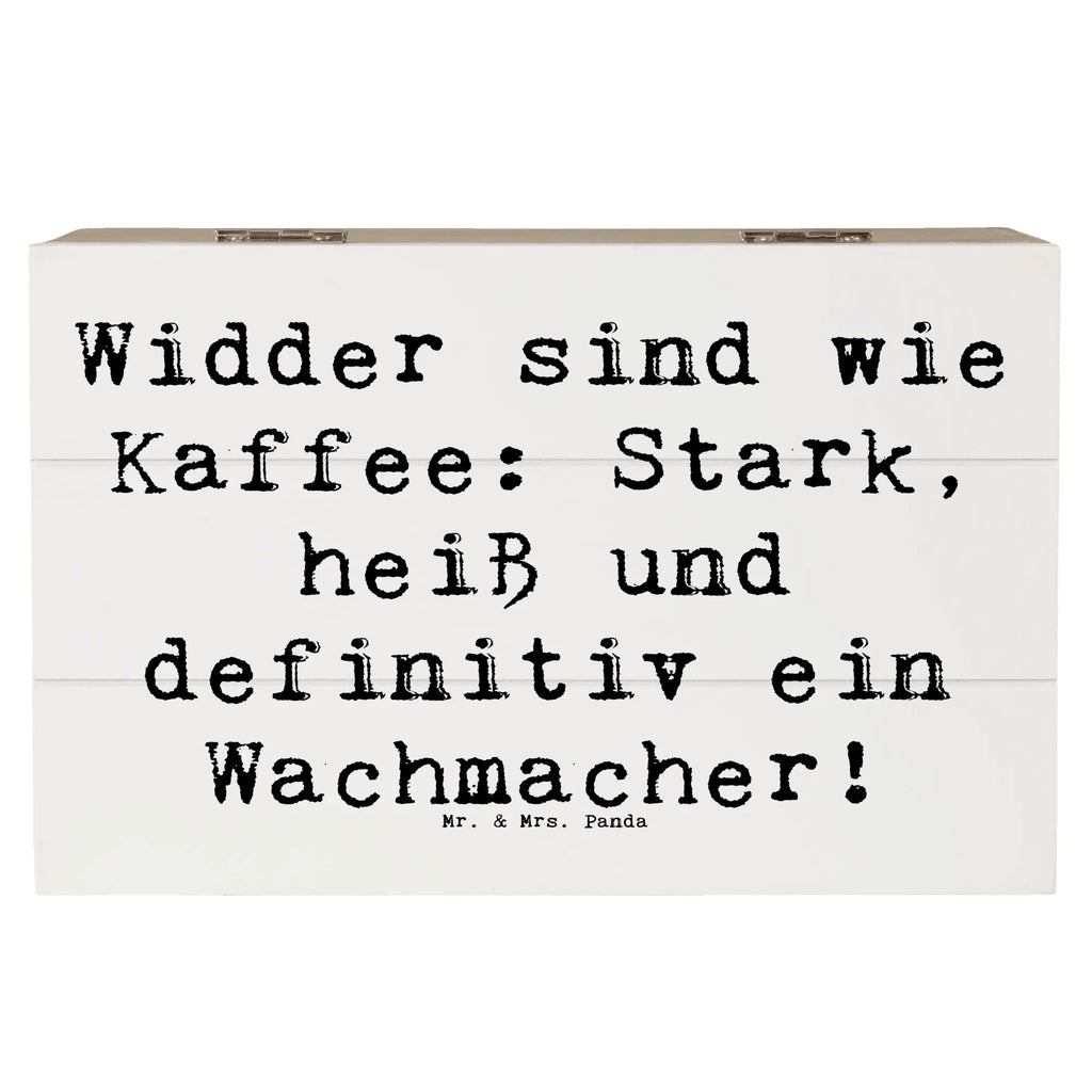Wooden chest Saying Widder sind wie Kaffee: Stark, heiß und definitiv ein Wachmacher! Kiste, Schatulle, Geschenkdose, Geschenkbox, Dekokiste, Schatzkiste, Aufbewahrungsbox, XXL, Erinnerungskiste, Holzkiste, Erinnerungsbox, Truhe, Tierkreiszeichen, Sternzeichen, Horoskop, Astrologie, Aszendent