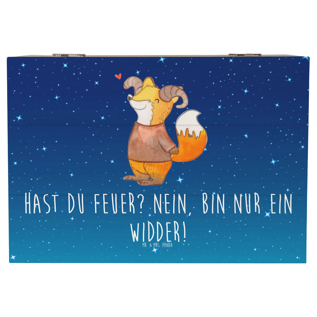 Holzkiste Widder Feuer Geschenkbox, XXL, Schatzkiste, Holzkiste, Schatulle, Dekokiste, Kiste, Erinnerungsbox, Truhe, Aufbewahrungsbox, Erinnerungskiste, Geschenkdose, Tierkreiszeichen, Sternzeichen, Horoskop, Astrologie, Aszendent