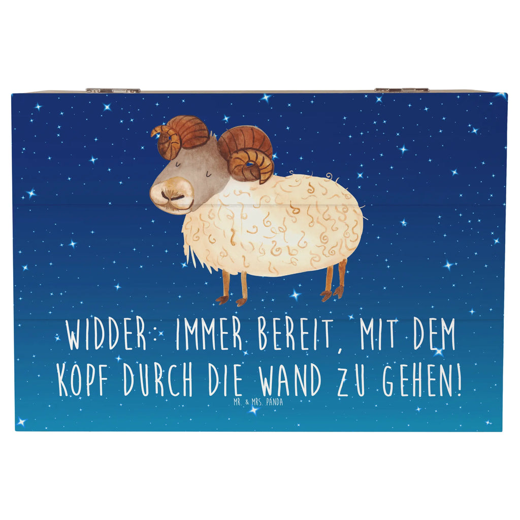 Holzkiste Widder Power Dekokiste, Kiste, Truhe, Geschenkdose, Erinnerungskiste, Aufbewahrungsbox, Holzkiste, Schatzkiste, Schatulle, Erinnerungsbox, Geschenkbox, XXL, Tierkreiszeichen, Sternzeichen, Horoskop, Astrologie, Aszendent