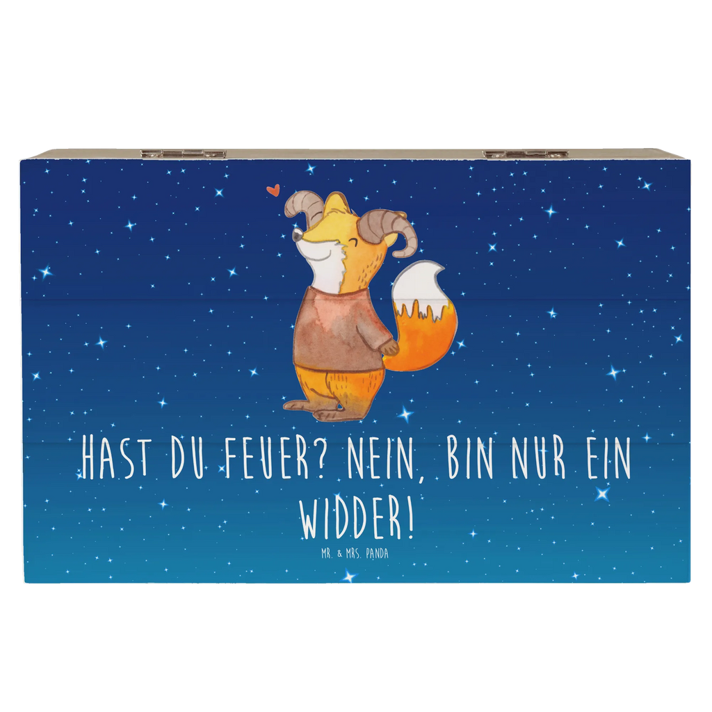 Holzkiste Widder Feuer Geschenkbox, XXL, Schatzkiste, Holzkiste, Schatulle, Dekokiste, Kiste, Erinnerungsbox, Truhe, Aufbewahrungsbox, Erinnerungskiste, Geschenkdose, Tierkreiszeichen, Sternzeichen, Horoskop, Astrologie, Aszendent