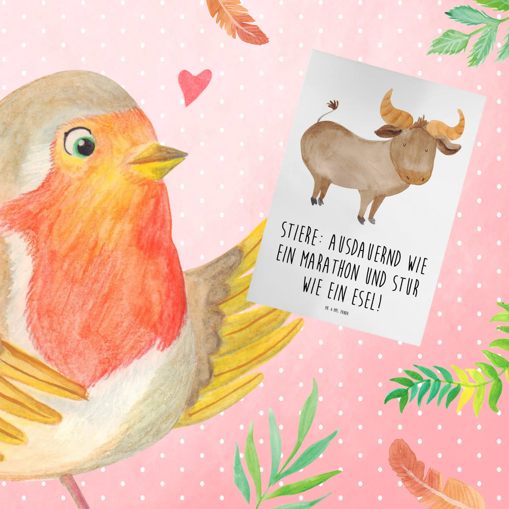 Grußkarte Starker Stier Ansichtskarten, Klappkarte, Geburtstagskarte, Karte, Glückwunschkarte, Hochzeitskarte, Einladungskarte, Grußkarte, Tierkreiszeichen, Sternzeichen, Horoskop, Astrologie, Aszendent