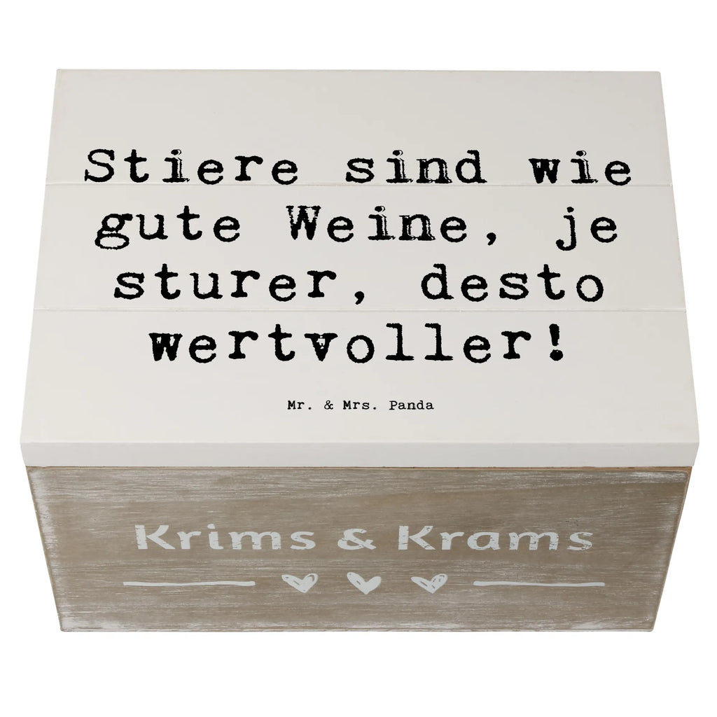 Wooden chest Saying Stiere sind wie gute Weine, je sturer, desto wertvoller! Geschenkdose, Erinnerungskiste, Schatulle, Aufbewahrungsbox, Schatzkiste, Holzkiste, Kiste, Dekokiste, Geschenkbox, Truhe, XXL, Erinnerungsbox, Tierkreiszeichen, Sternzeichen, Horoskop, Astrologie, Aszendent