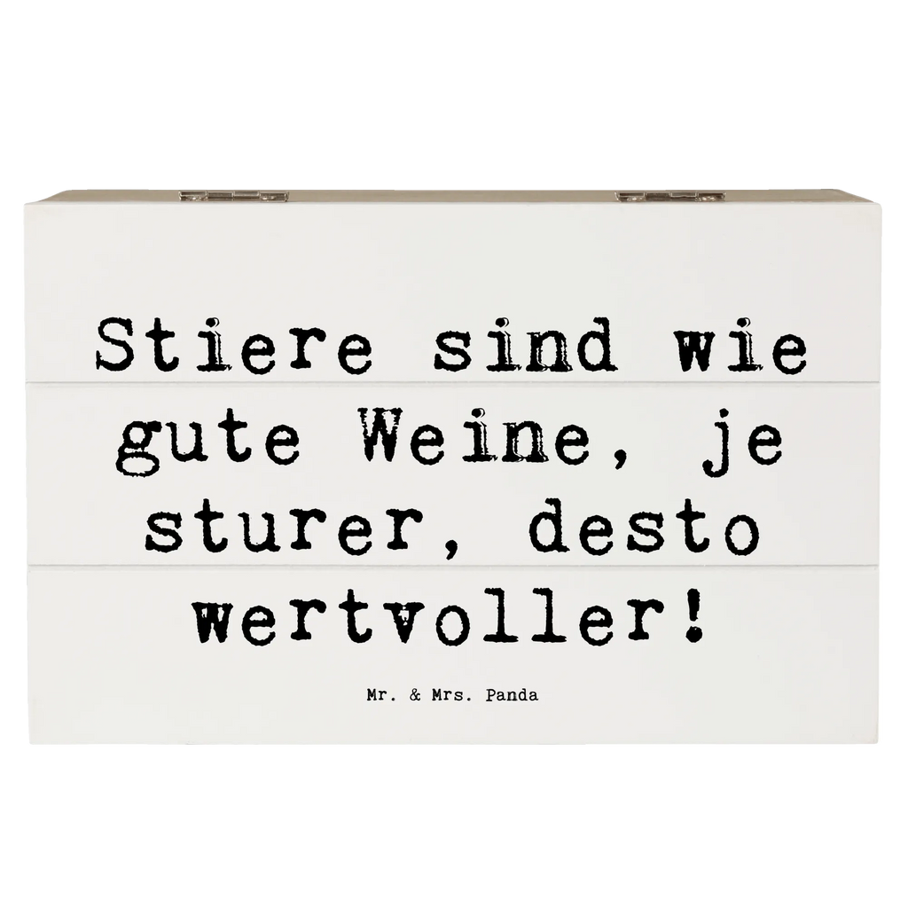 Wooden chest Saying Stiere sind wie gute Weine, je sturer, desto wertvoller! Geschenkdose, Erinnerungskiste, Schatulle, Aufbewahrungsbox, Schatzkiste, Holzkiste, Kiste, Dekokiste, Geschenkbox, Truhe, XXL, Erinnerungsbox, Tierkreiszeichen, Sternzeichen, Horoskop, Astrologie, Aszendent