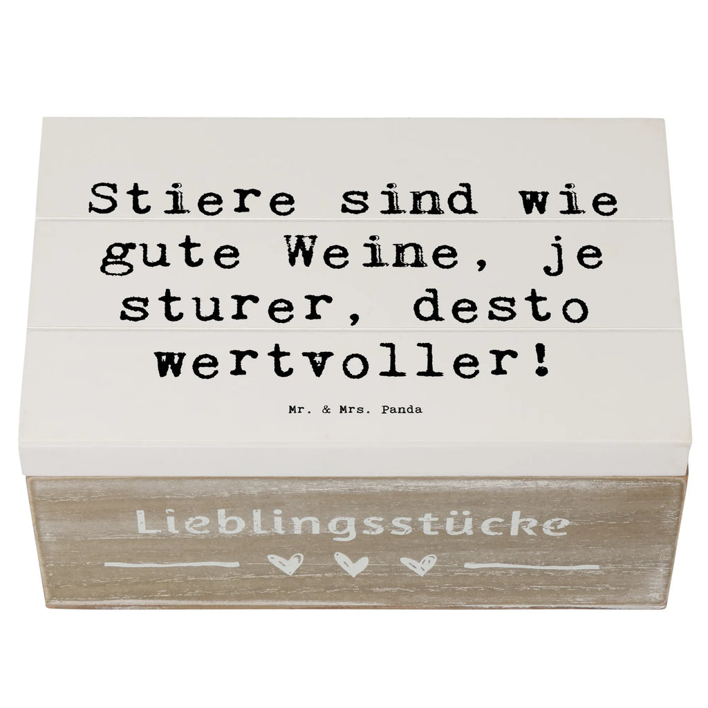 Wooden chest Saying Stiere sind wie gute Weine, je sturer, desto wertvoller! Geschenkdose, Erinnerungskiste, Schatulle, Aufbewahrungsbox, Schatzkiste, Holzkiste, Kiste, Dekokiste, Geschenkbox, Truhe, XXL, Erinnerungsbox, Tierkreiszeichen, Sternzeichen, Horoskop, Astrologie, Aszendent