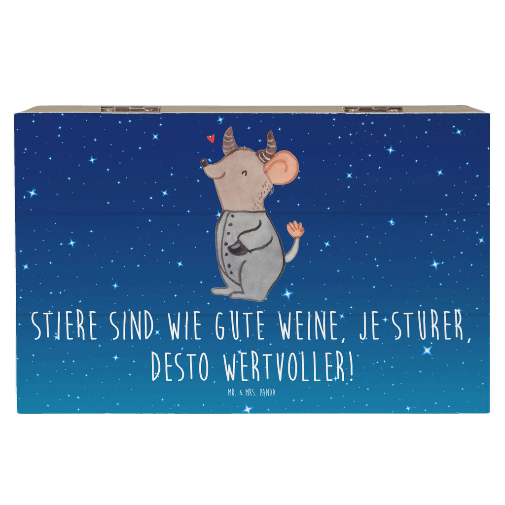 Holzkiste Sturer Stier Schatzkiste, XXL, Dekokiste, Geschenkdose, Erinnerungskiste, Geschenkbox, Holzkiste, Aufbewahrungsbox, Schatulle, Erinnerungsbox, Kiste, Truhe, Tierkreiszeichen, Sternzeichen, Horoskop, Astrologie, Aszendent
