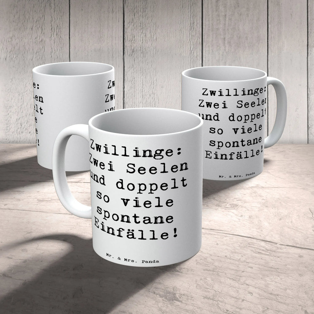 Tasse Spruch Zwillinge Abenteuer Tasse, Porzellantasse, Geschenktasse, Kaffeetasse, Teetasse, Tasse mit Motiven, Bürotasse, Tasse mit Zitaten, Keramiktasse, Tierkreiszeichen, Sternzeichen, Horoskop, Astrologie, Aszendent