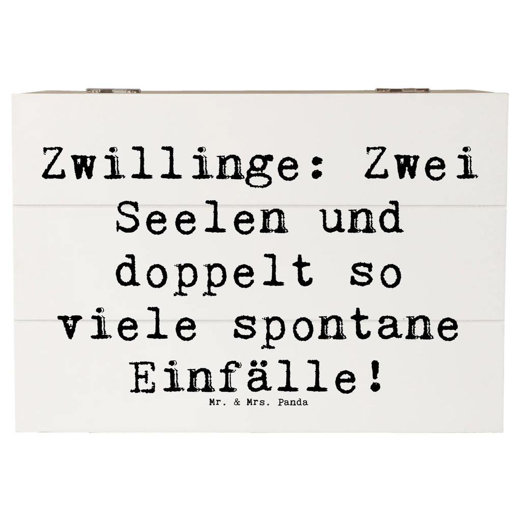 Holzkiste Spruch Zwillinge Abenteuer Schatzkiste, Aufbewahrungsbox, Erinnerungskiste, Schatulle, Geschenkbox, Kiste, Truhe, Holzkiste, Erinnerungsbox, Dekokiste, XXL, Geschenkdose, Tierkreiszeichen, Sternzeichen, Horoskop, Astrologie, Aszendent