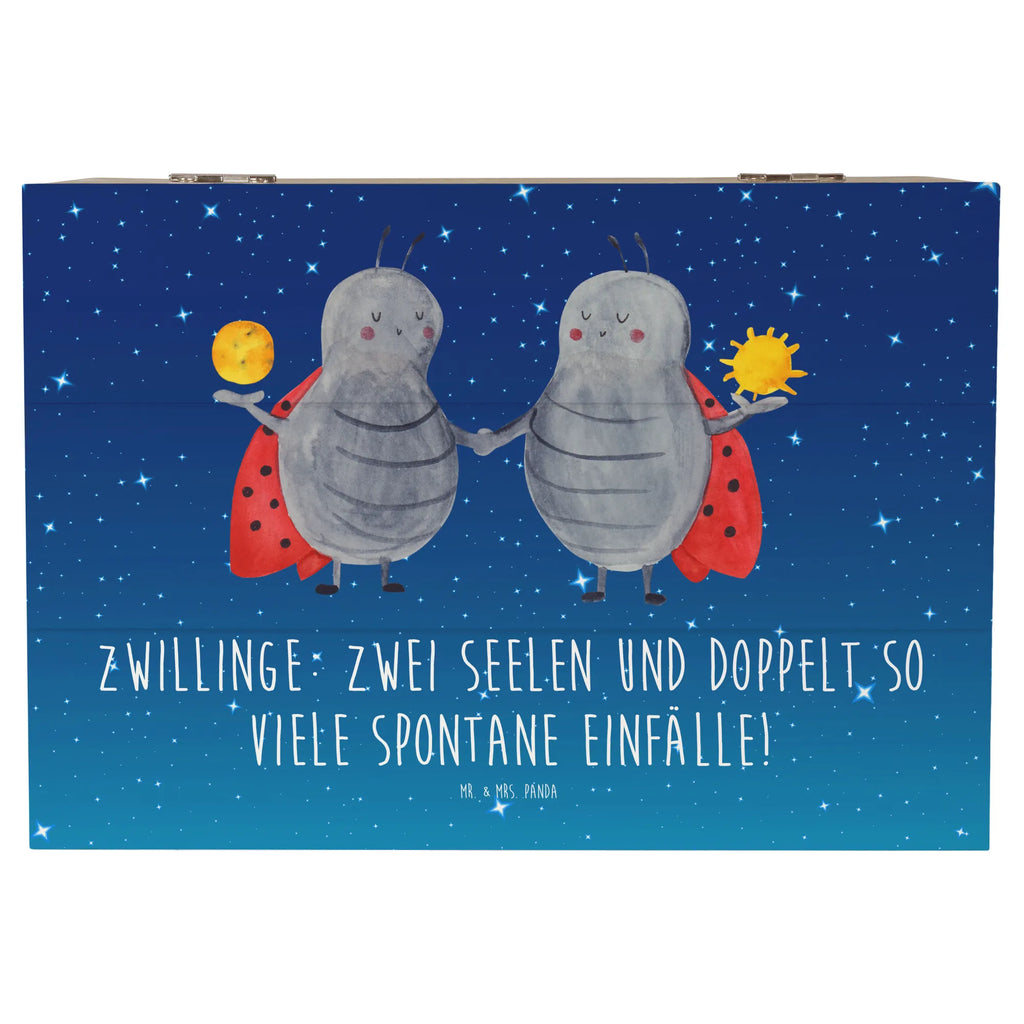 Holzkiste Zwillinge Abenteuer Schatzkiste, Erinnerungsbox, Holzkiste, Erinnerungskiste, Geschenkdose, Dekokiste, Geschenkbox, XXL, Schatulle, Truhe, Aufbewahrungsbox, Kiste, Tierkreiszeichen, Sternzeichen, Horoskop, Astrologie, Aszendent