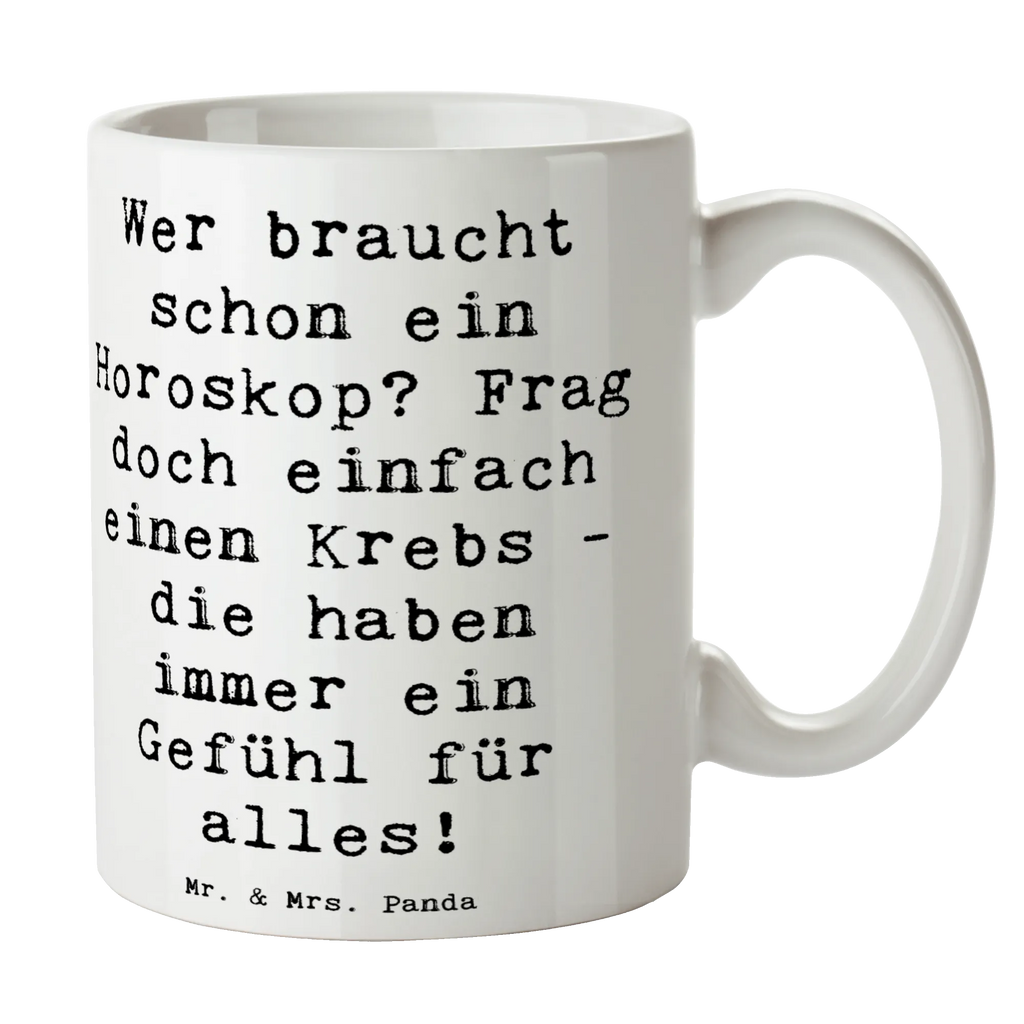 Tasse Spruch Krebs Gefühl Tasse, Bürotasse, Geschenktasse, Teetasse, Porzellantasse, Keramiktasse, Kaffeetasse, Tasse mit Motiven, Tasse mit Zitaten, Tierkreiszeichen, Sternzeichen, Horoskop, Astrologie, Aszendent