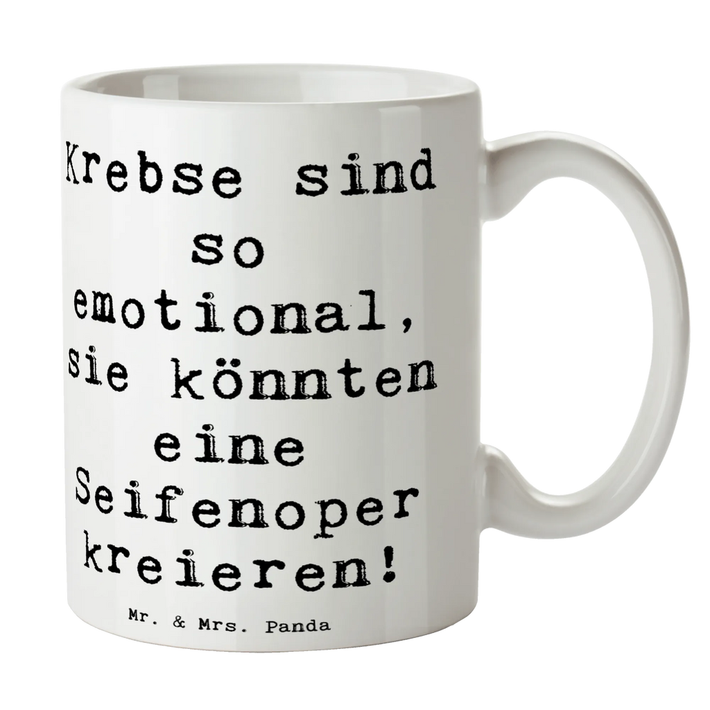 Mug Saying Krebse sind so emotional, sie könnten eine Seifenoper kreieren! Bürotasse, Teetasse, Geschenktasse, Tasse mit Motiven, Kaffeetasse, Tasse mit Zitaten, Porzellantasse, Keramiktasse, Tasse, Tierkreiszeichen, Sternzeichen, Horoskop, Astrologie, Aszendent