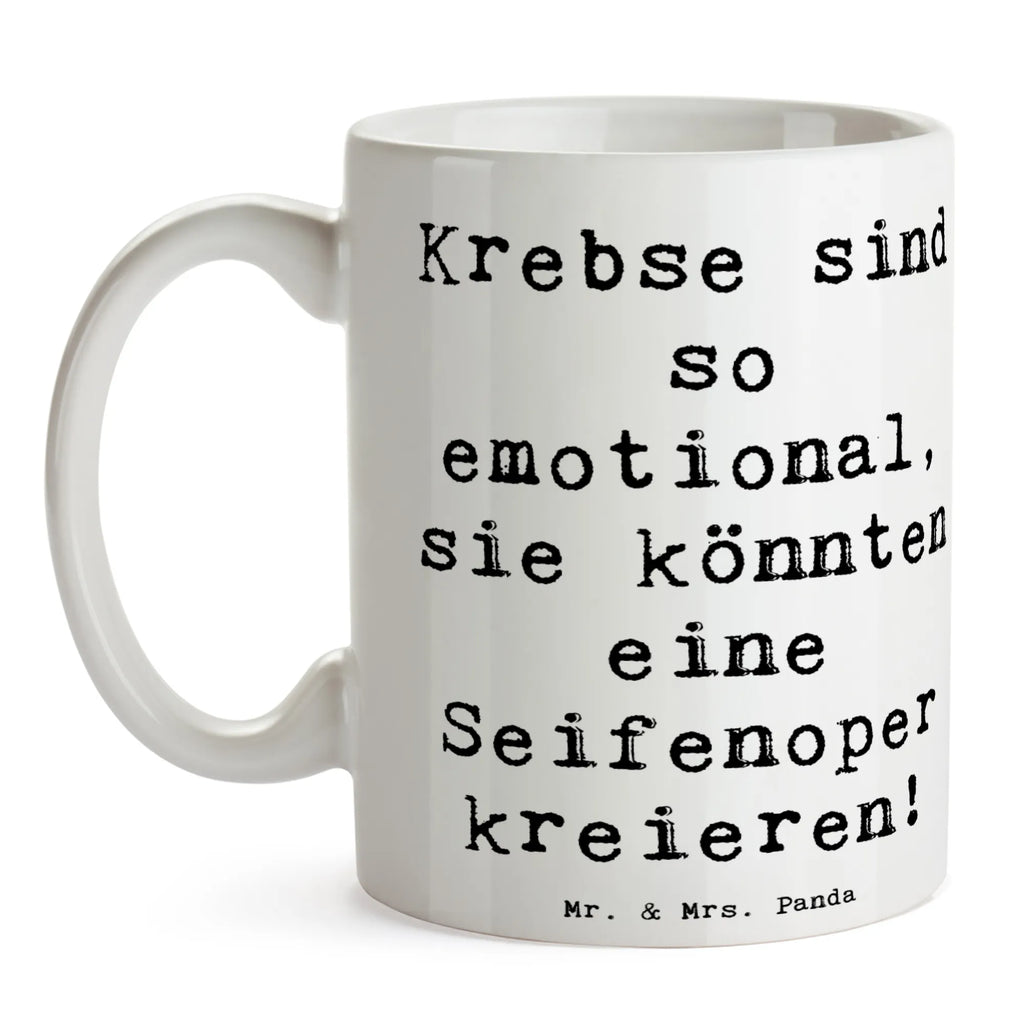 Mug Saying Krebse sind so emotional, sie könnten eine Seifenoper kreieren! Bürotasse, Teetasse, Geschenktasse, Tasse mit Motiven, Kaffeetasse, Tasse mit Zitaten, Porzellantasse, Keramiktasse, Tasse, Tierkreiszeichen, Sternzeichen, Horoskop, Astrologie, Aszendent