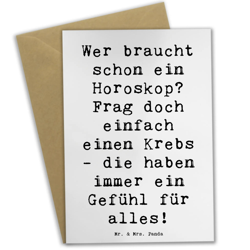 Grußkarte Spruch Krebs Gefühl Karte, Klappkarte, Ansichtskarten, Einladungskarte, Geburtstagskarte, Grußkarte, Hochzeitskarte, Glückwunschkarte, Tierkreiszeichen, Sternzeichen, Horoskop, Astrologie, Aszendent