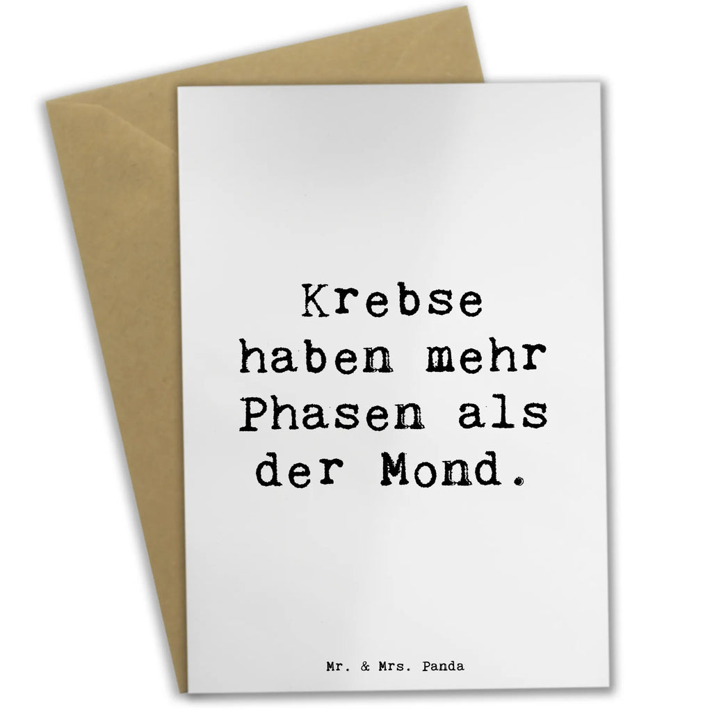 Grußkarte Spruch Krebs Phasen Einladungskarte, Ansichtskarten, Geburtstagskarte, Karte, Glückwunschkarte, Klappkarte, Hochzeitskarte, Grußkarte, Tierkreiszeichen, Sternzeichen, Horoskop, Astrologie, Aszendent