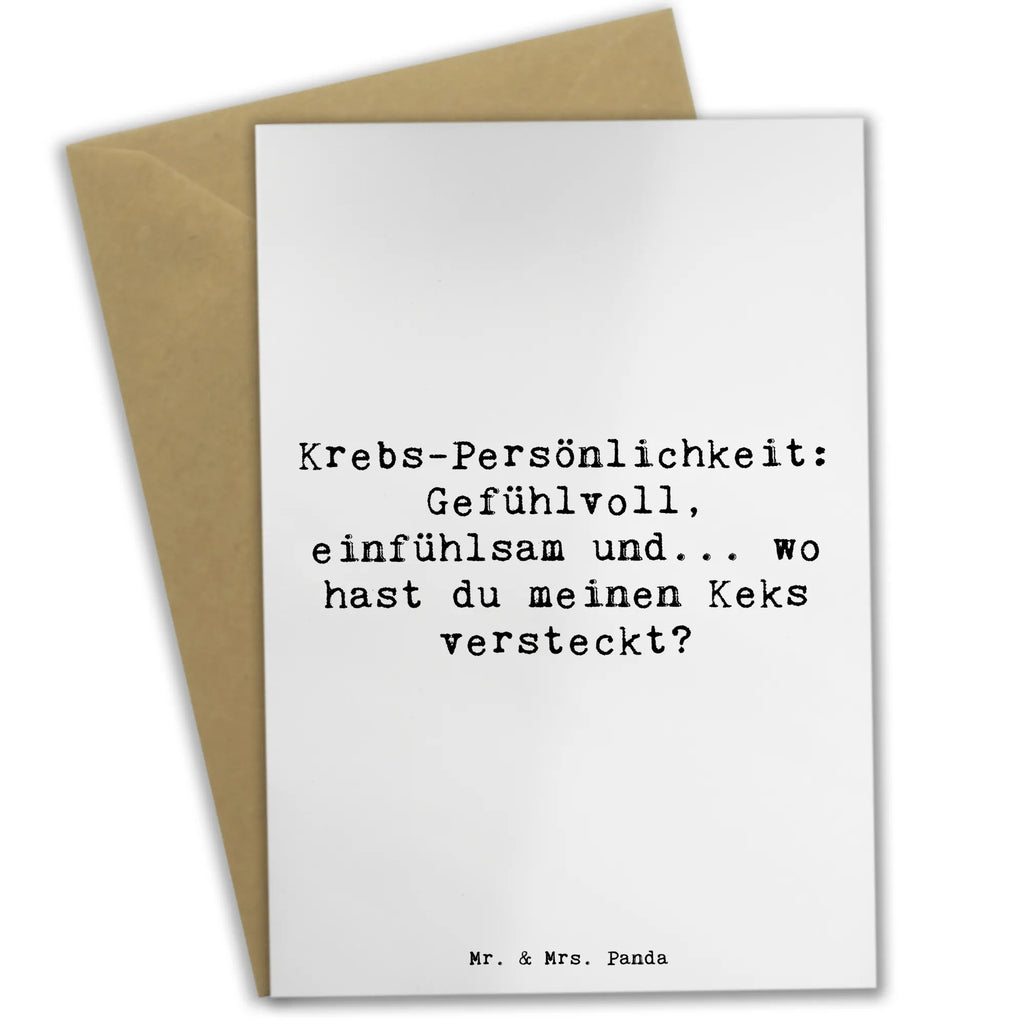 Grußkarte Spruch Krebs Gefühlswelt Einladungskarte, Ansichtskarten, Karte, Klappkarte, Hochzeitskarte, Geburtstagskarte, Grußkarte, Glückwunschkarte, Tierkreiszeichen, Sternzeichen, Horoskop, Astrologie, Aszendent