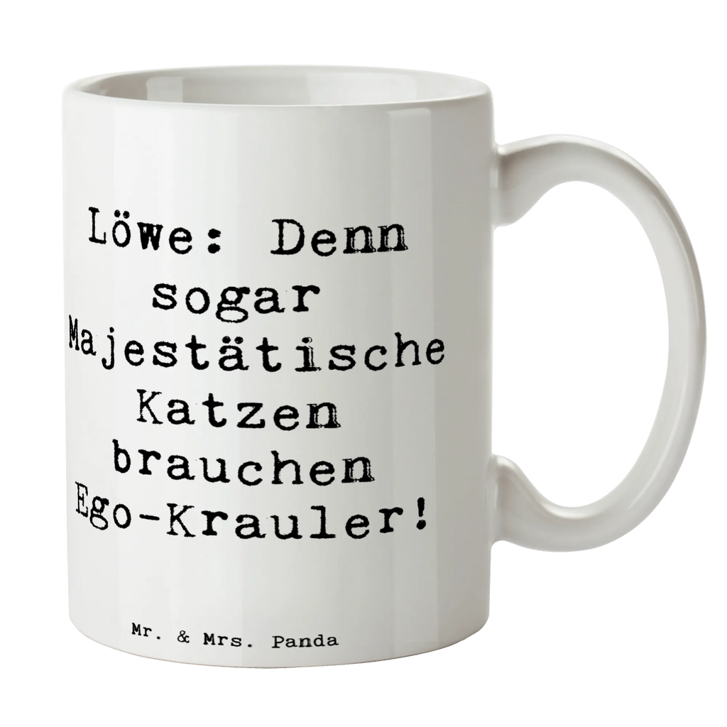 Tasse Spruch Majestätischer Löwe Tasse, Porzellantasse, Kaffeetasse, Keramiktasse, Tasse mit Zitaten, Tasse mit Motiven, Bürotasse, Geschenktasse, Teetasse, Tierkreiszeichen, Sternzeichen, Horoskop, Astrologie, Aszendent