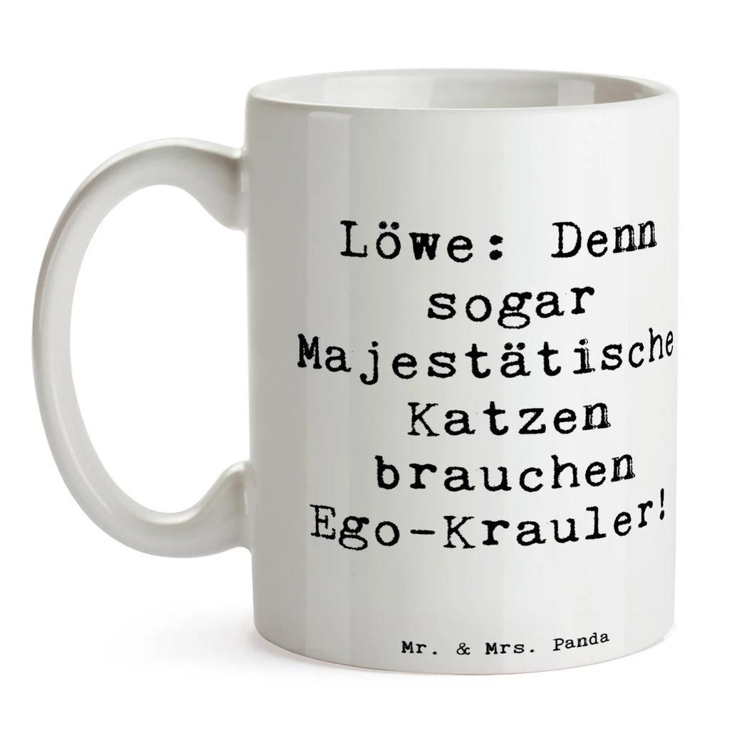 Tasse Spruch Majestätischer Löwe Tasse, Porzellantasse, Kaffeetasse, Keramiktasse, Tasse mit Zitaten, Tasse mit Motiven, Bürotasse, Geschenktasse, Teetasse, Tierkreiszeichen, Sternzeichen, Horoskop, Astrologie, Aszendent