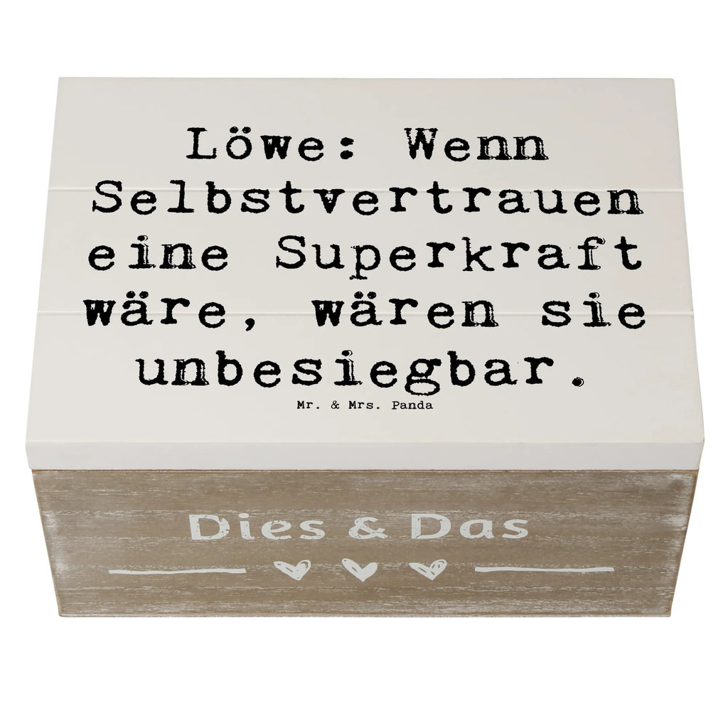 Holzkiste Spruch Löwe Superkraft Geschenkbox, Holzkiste, Dekokiste, Geschenkdose, Aufbewahrungsbox, Truhe, XXL, Erinnerungsbox, Erinnerungskiste, Schatzkiste, Kiste, Schatulle, Tierkreiszeichen, Sternzeichen, Horoskop, Astrologie, Aszendent