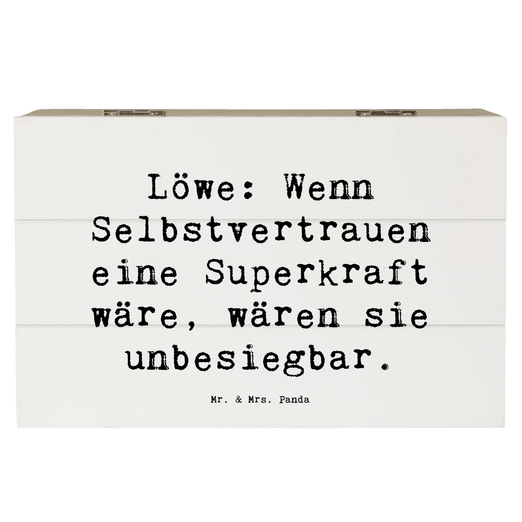 Holzkiste Spruch Löwe Superkraft Geschenkbox, Holzkiste, Dekokiste, Geschenkdose, Aufbewahrungsbox, Truhe, XXL, Erinnerungsbox, Erinnerungskiste, Schatzkiste, Kiste, Schatulle, Tierkreiszeichen, Sternzeichen, Horoskop, Astrologie, Aszendent