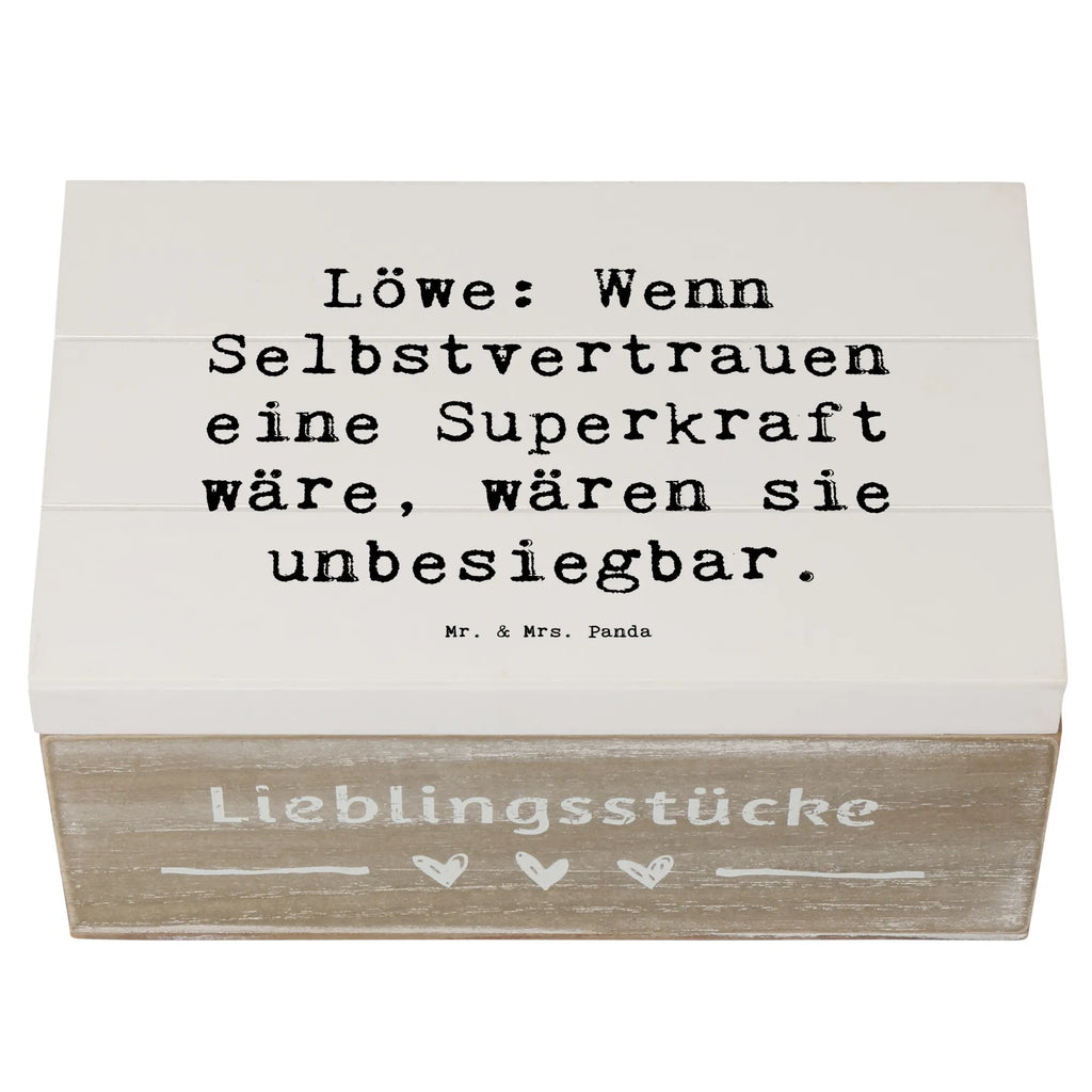 Holzkiste Spruch Löwe Superkraft Geschenkbox, Holzkiste, Dekokiste, Geschenkdose, Aufbewahrungsbox, Truhe, XXL, Erinnerungsbox, Erinnerungskiste, Schatzkiste, Kiste, Schatulle, Tierkreiszeichen, Sternzeichen, Horoskop, Astrologie, Aszendent