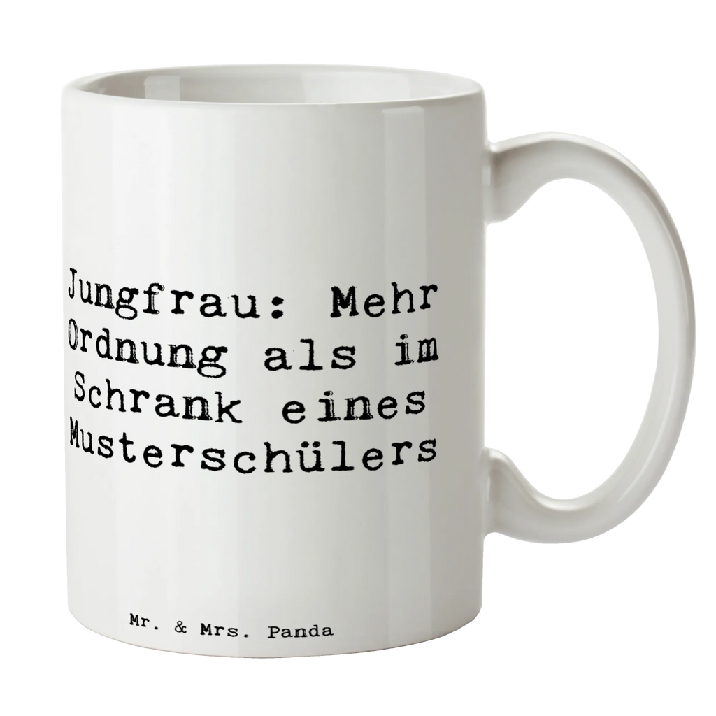 Tasse Spruch Jungfrau Ordnung Keramiktasse, Tasse mit Zitaten, Tasse, Geschenktasse, Kaffeetasse, Teetasse, Porzellantasse, Tasse mit Motiven, Bürotasse, Tierkreiszeichen, Sternzeichen, Horoskop, Astrologie, Aszendent
